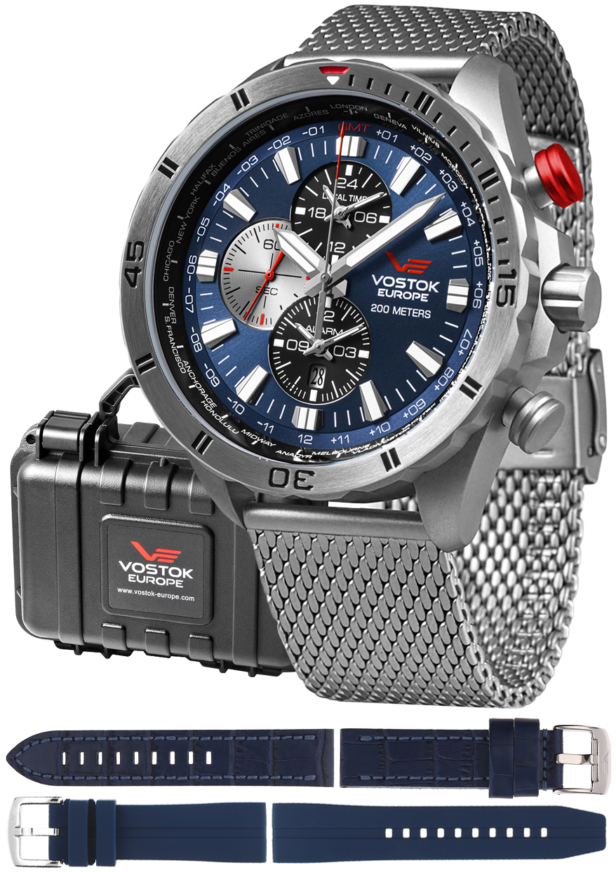 Vostok Europe Almaz Dual Time MEGA SET YM26-320A652-MEGA SET