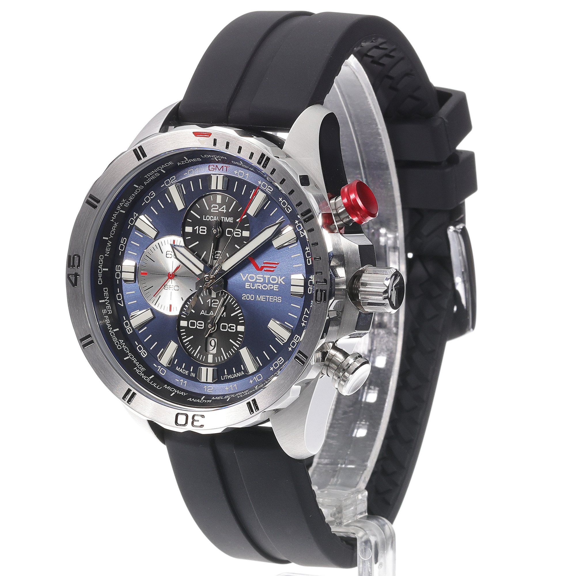 Vostok Europe YM26-320A652S zegarek srebrny klasyczny Almaz pasek - miniatura 2