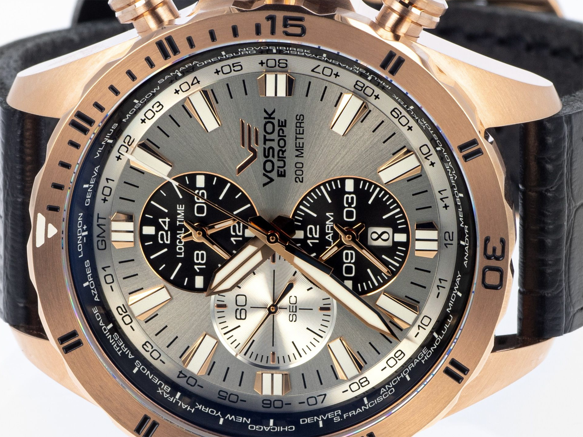 Vostok Europe YM26-320B653 Almaz Dual Time zegarek klasyczny Almaz - miniatura 6