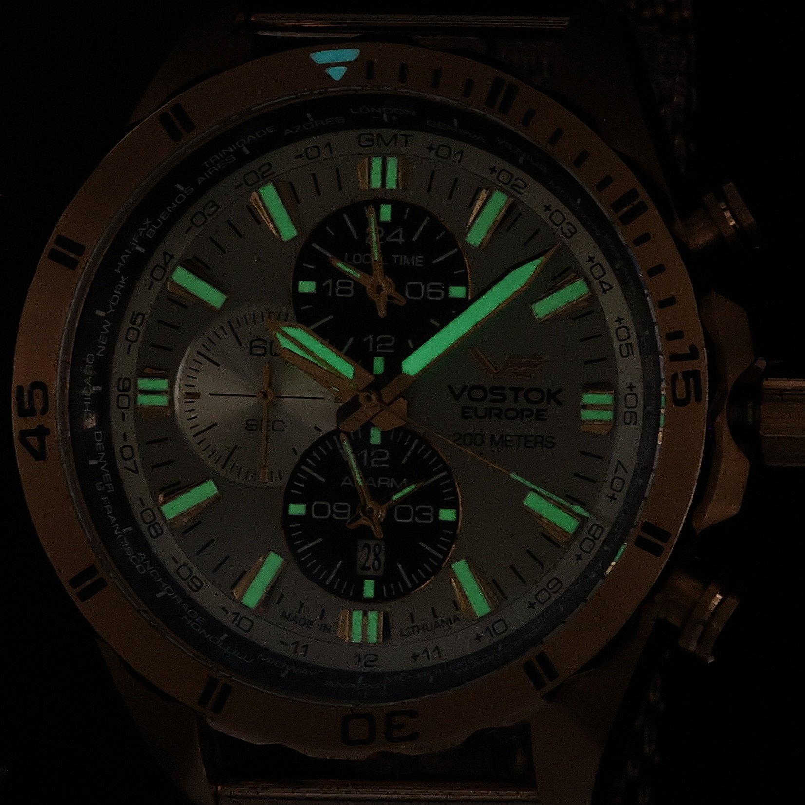 Vostok Europe YM26-320B653B zegarek różowe złoto klasyczny Almaz bransoleta - miniatura 5