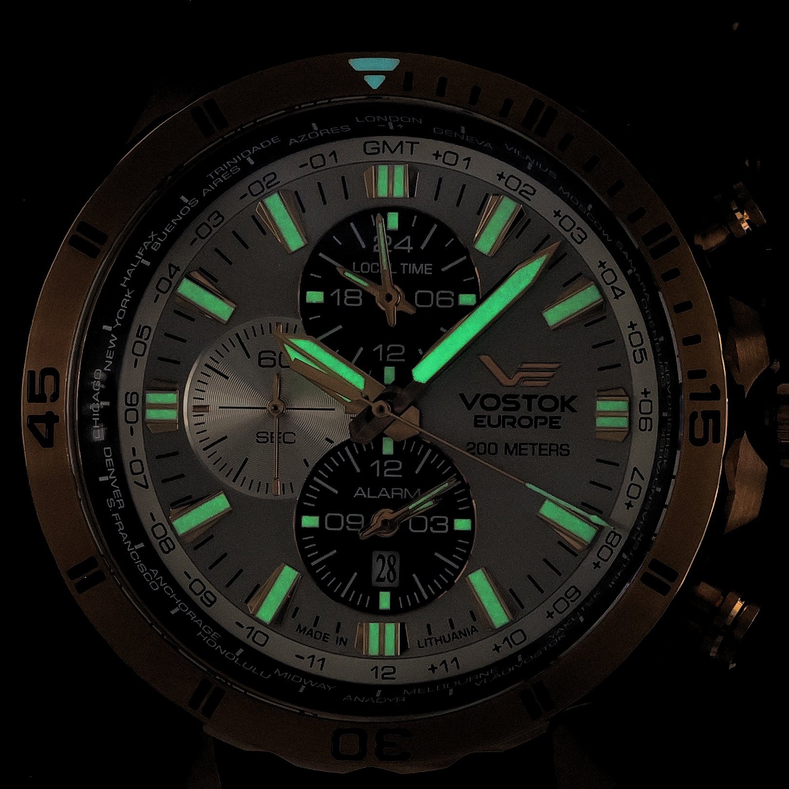 Vostok Europe YM26-320B653N zegarek różowe złoto klasyczny Almaz pasek - miniatura 5