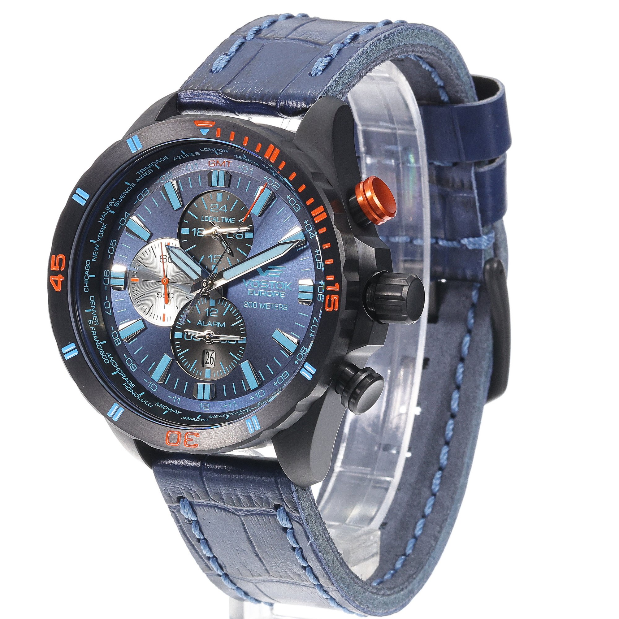 Vostok Europe YM26-320C654 Almaz Dual Time zegarek klasyczny Almaz - miniatura 2