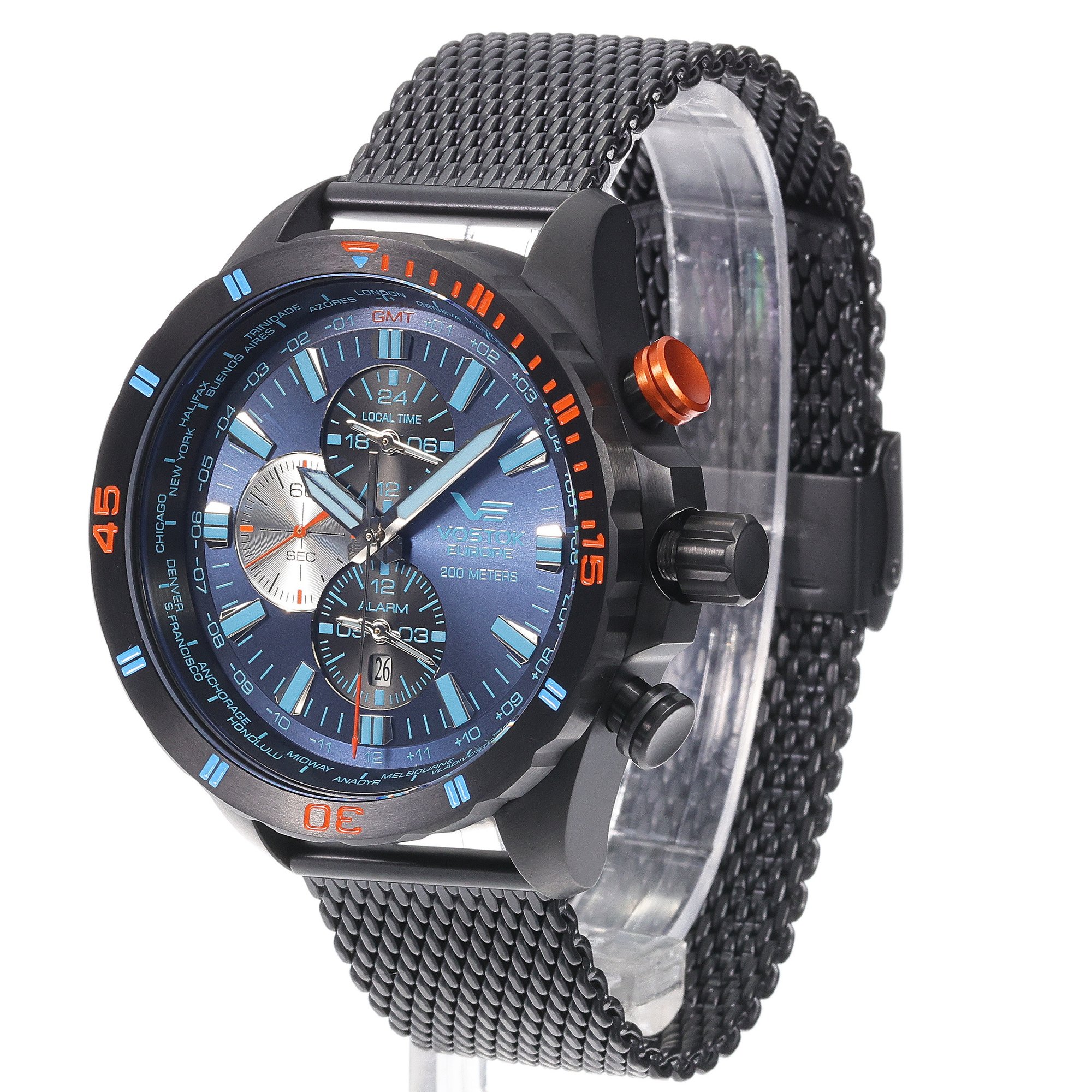 Vostok Europe YM26-320C654B zegarek czarny klasyczny Almaz bransoleta - miniatura 2