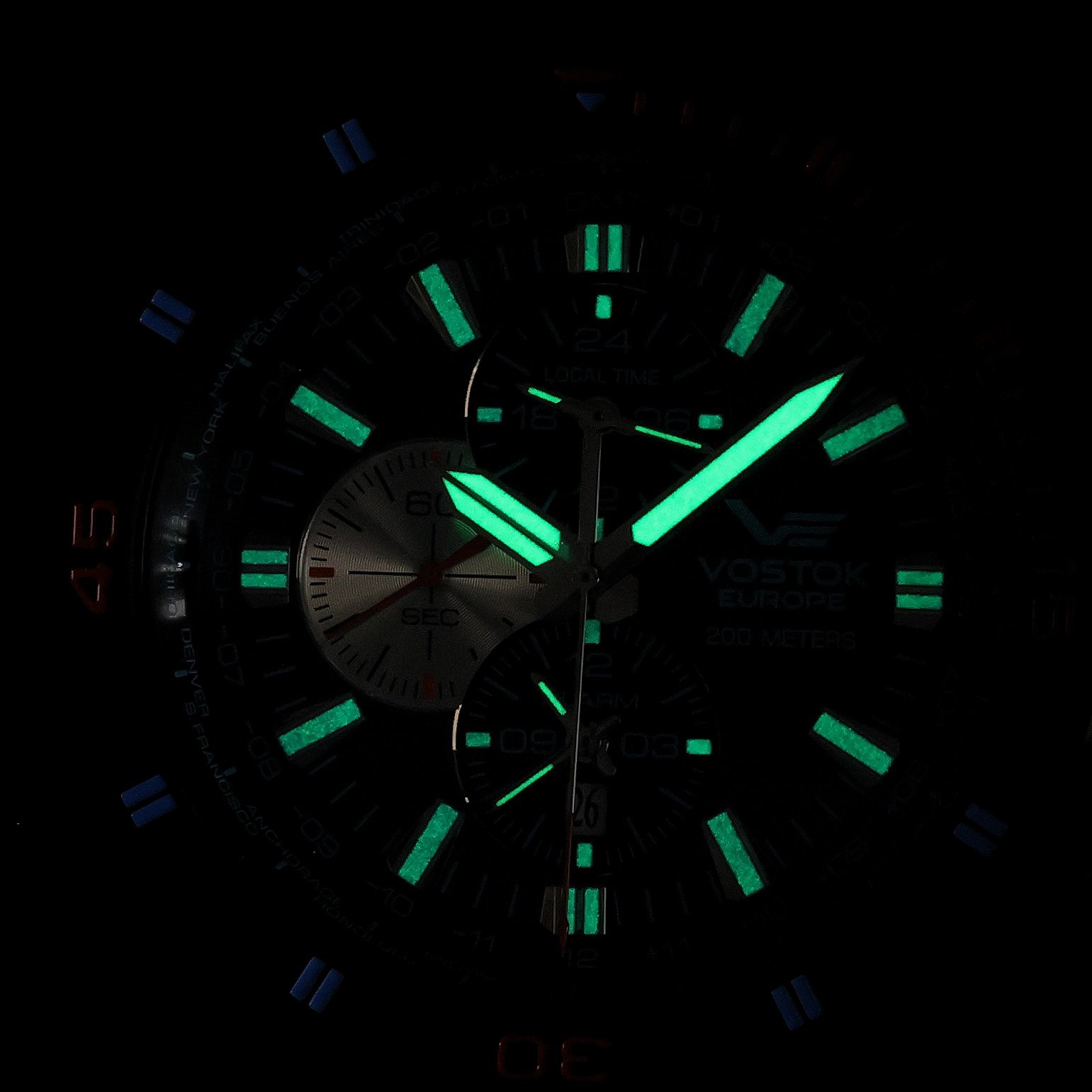 Vostok Europe YM26-320C654BBL zegarek czarny klasyczny Almaz bransoleta - miniatura 5