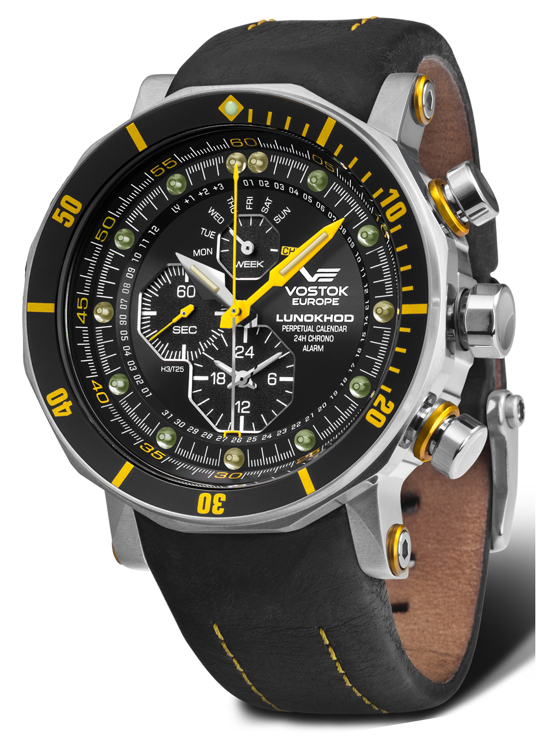 Vostok Europe YM86-620A505 Lunokhod-2 Multifunctional zegarek klasyczny Lunokhod