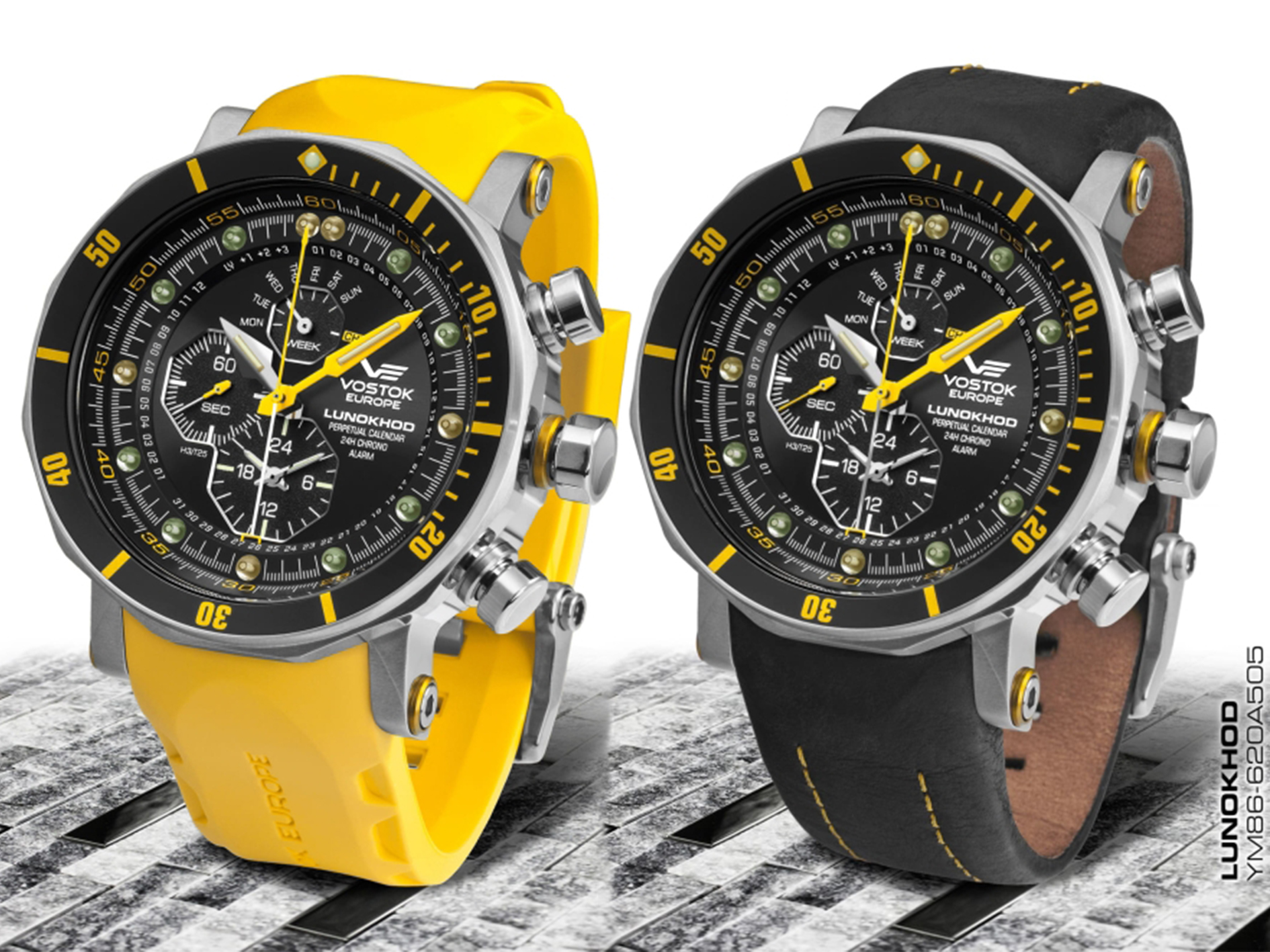 Vostok Europe YM86-620A505S zegarek męski Lunokhod