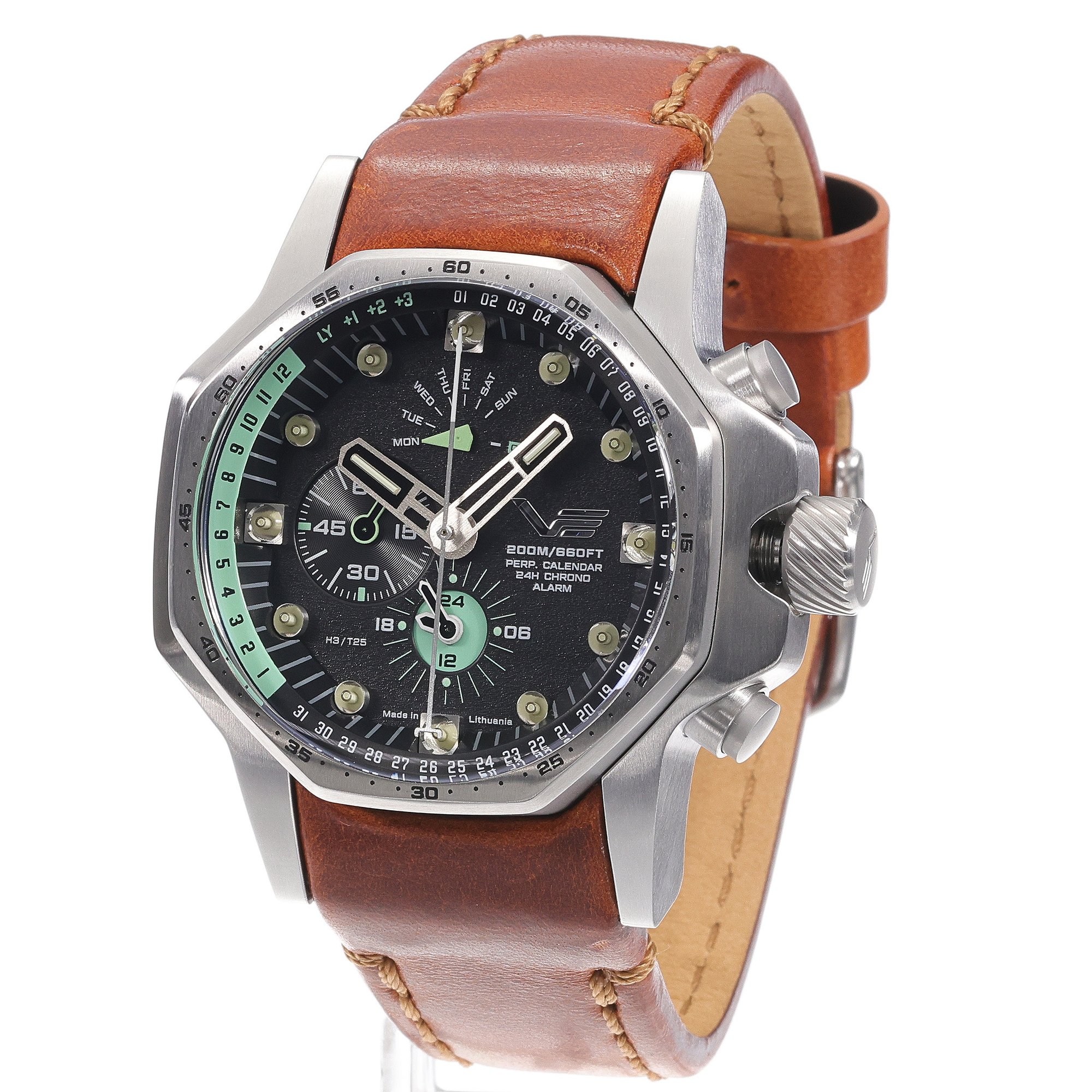 Vostok Europe YM86-640A695BR zegarek męski sportowy Atomic Age pasek - miniatura 2