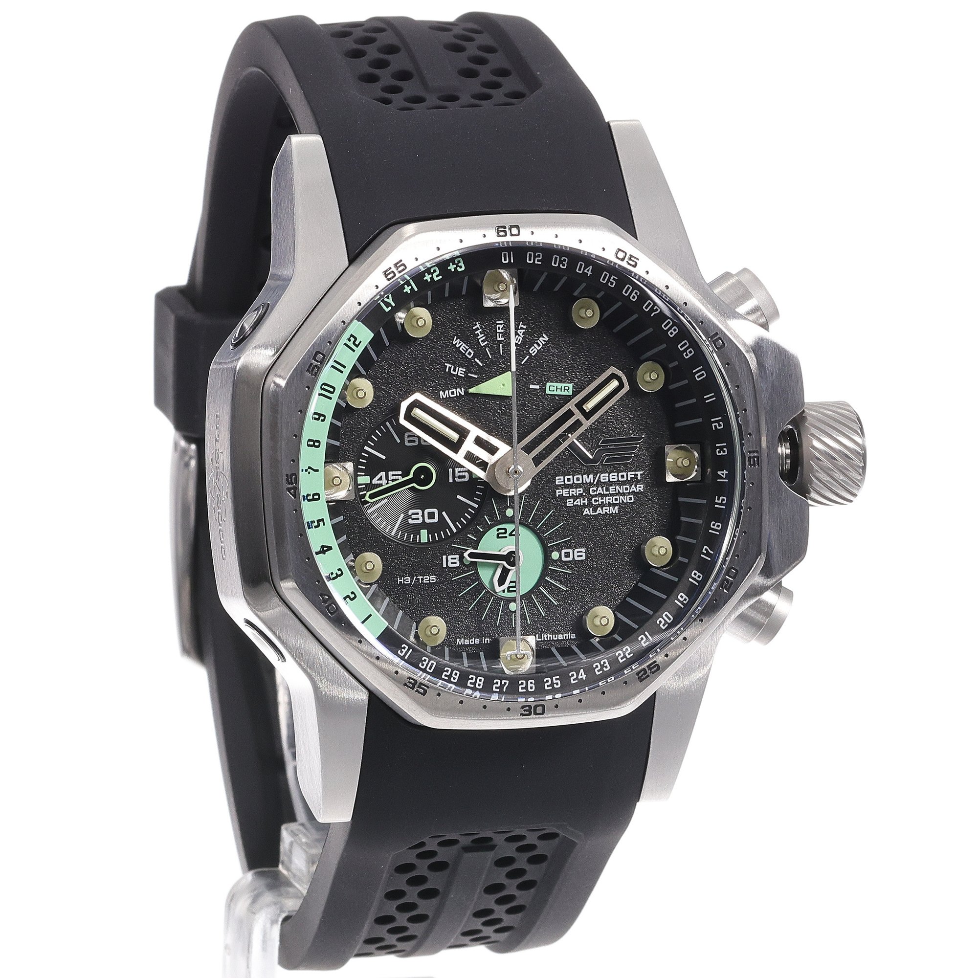 Vostok Europe YM86-640A695S Atomic Age Atomic Age Oppenheimer Line Multifunction zegarek męski sportowy mineralne utwardzane - miniatura 3