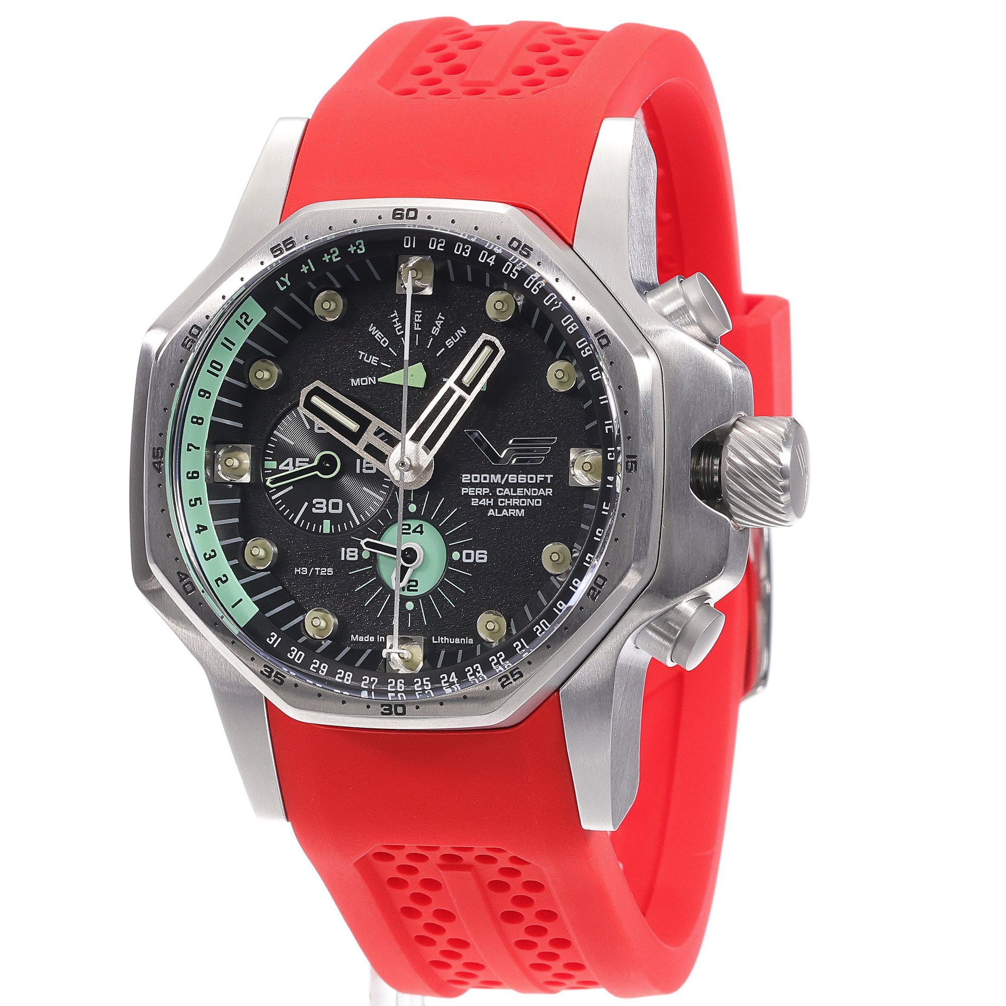 Vostok Europe YM86-640A695SR zegarek męski sportowy Atomic Age pasek - miniatura 2