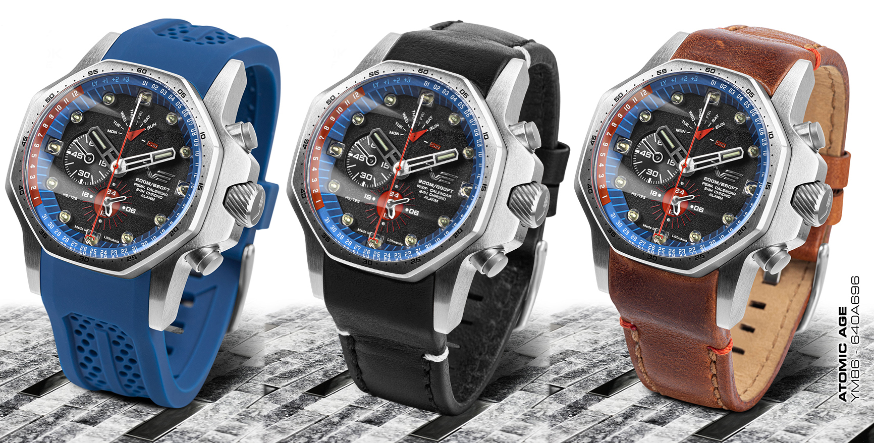 Vostok Europe YM86-640A696BL zegarek męski Atomic Age