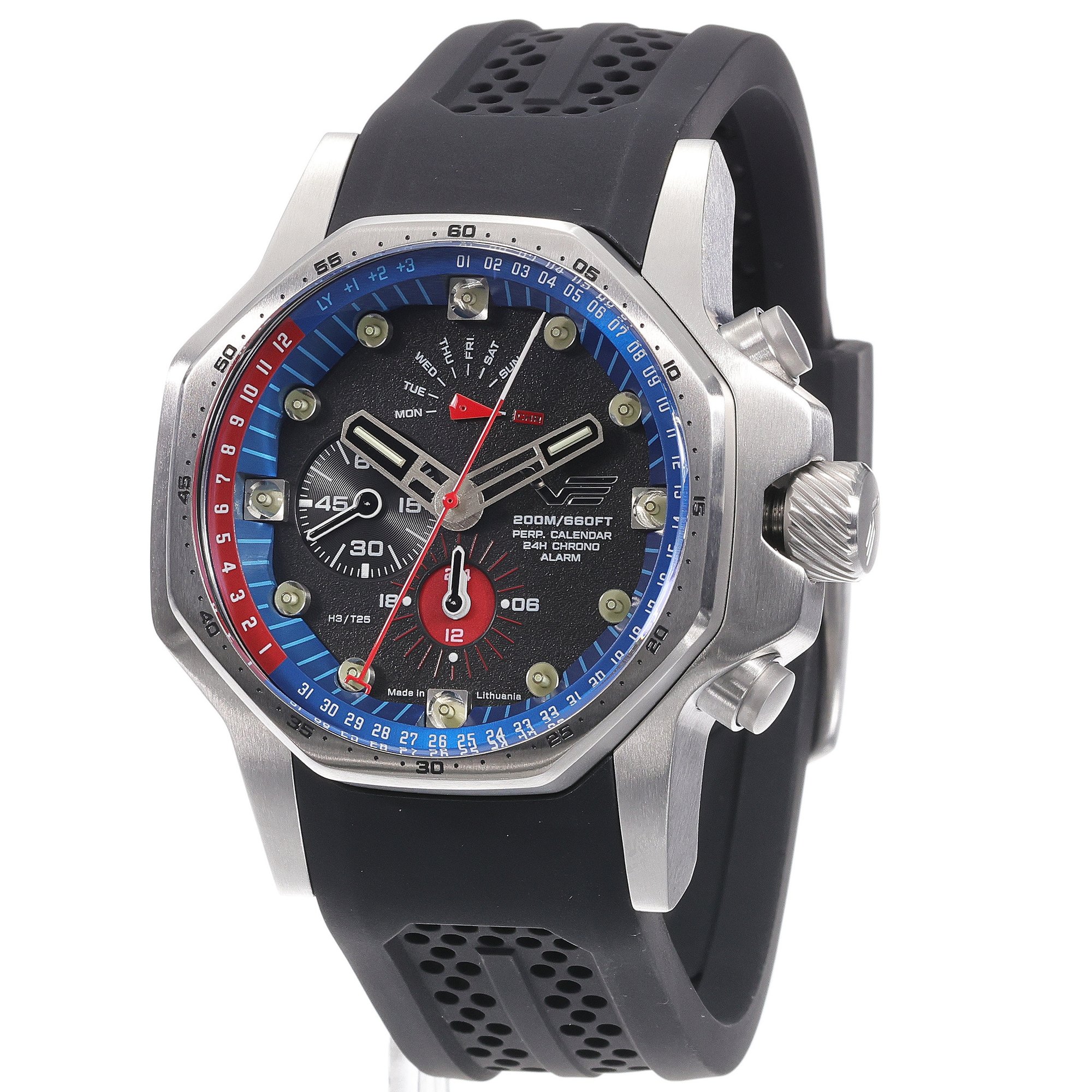 Vostok Europe YM86-640A696SB Atomic Age zegarek męski sportowy mineralne utwardzane