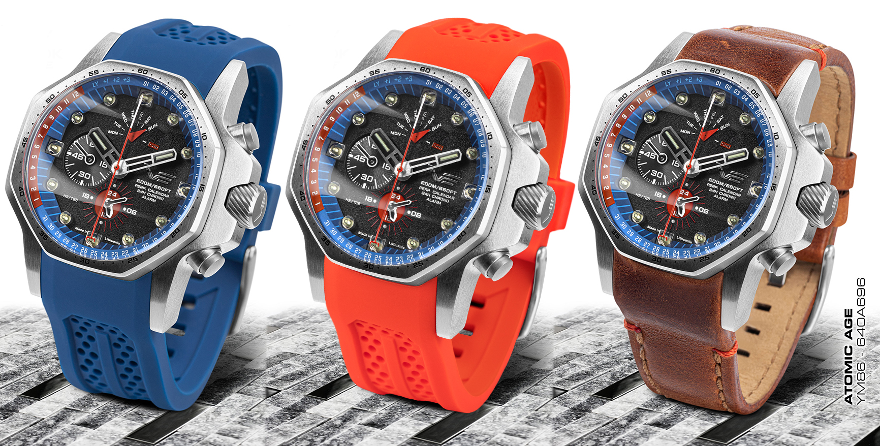 Vostok Europe YM86-640A696SR zegarek męski Atomic Age