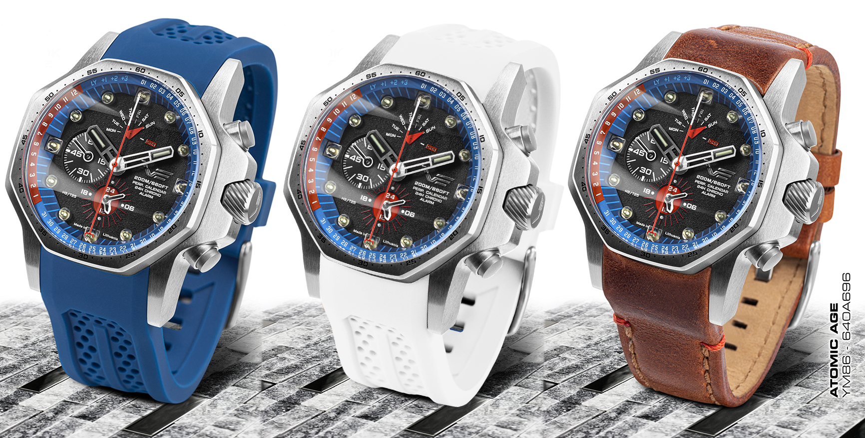 Vostok Europe YM86-640A696SW zegarek męski Atomic Age