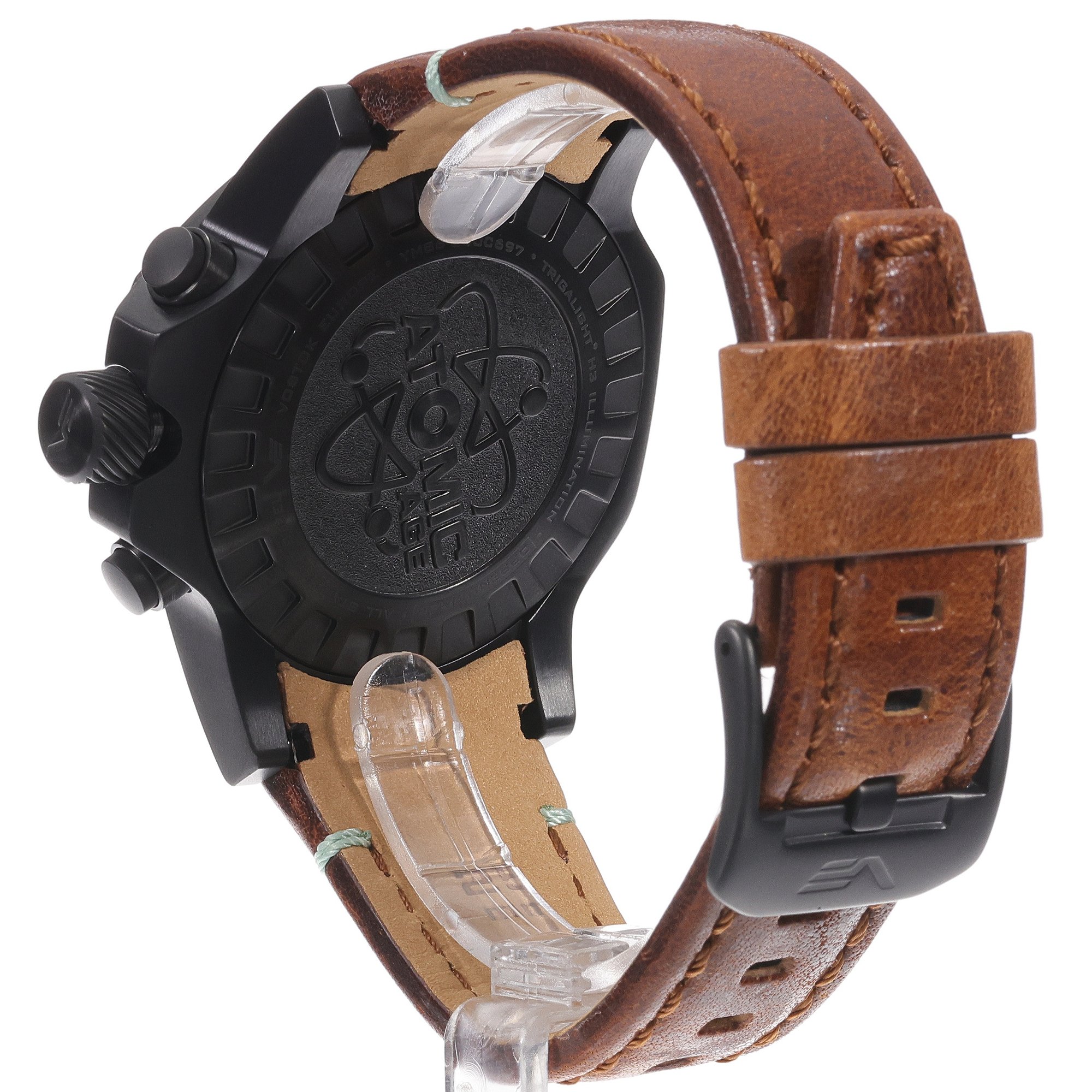 Vostok Europe YM86-640C697 Atomic Age Oppenheimer Line Multifunction Atomic Age sportowy zegarek czarny - miniatura 4