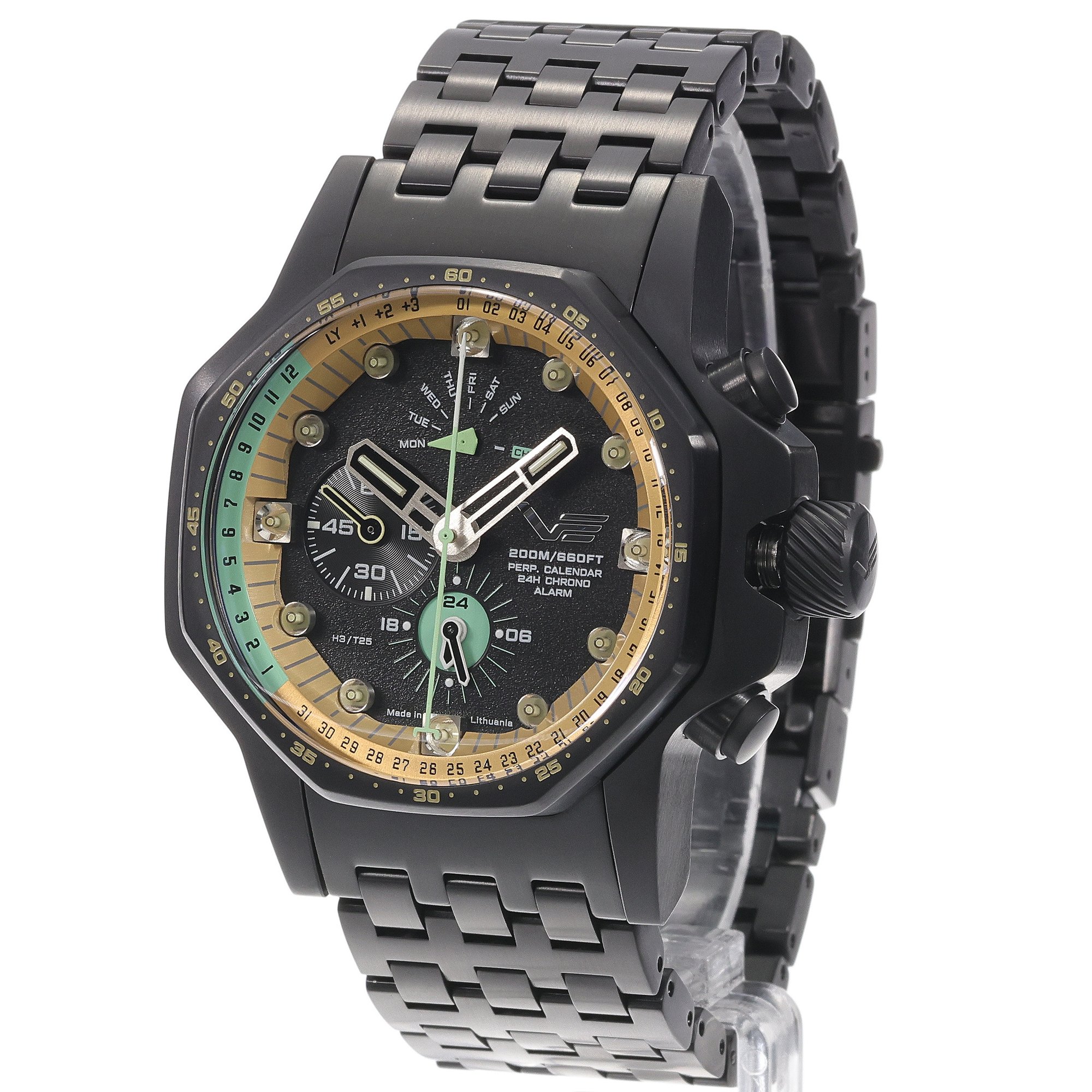 Vostok Europe YM86-640C697B zegarek czarny sportowy Atomic Age bransoleta - miniatura 2