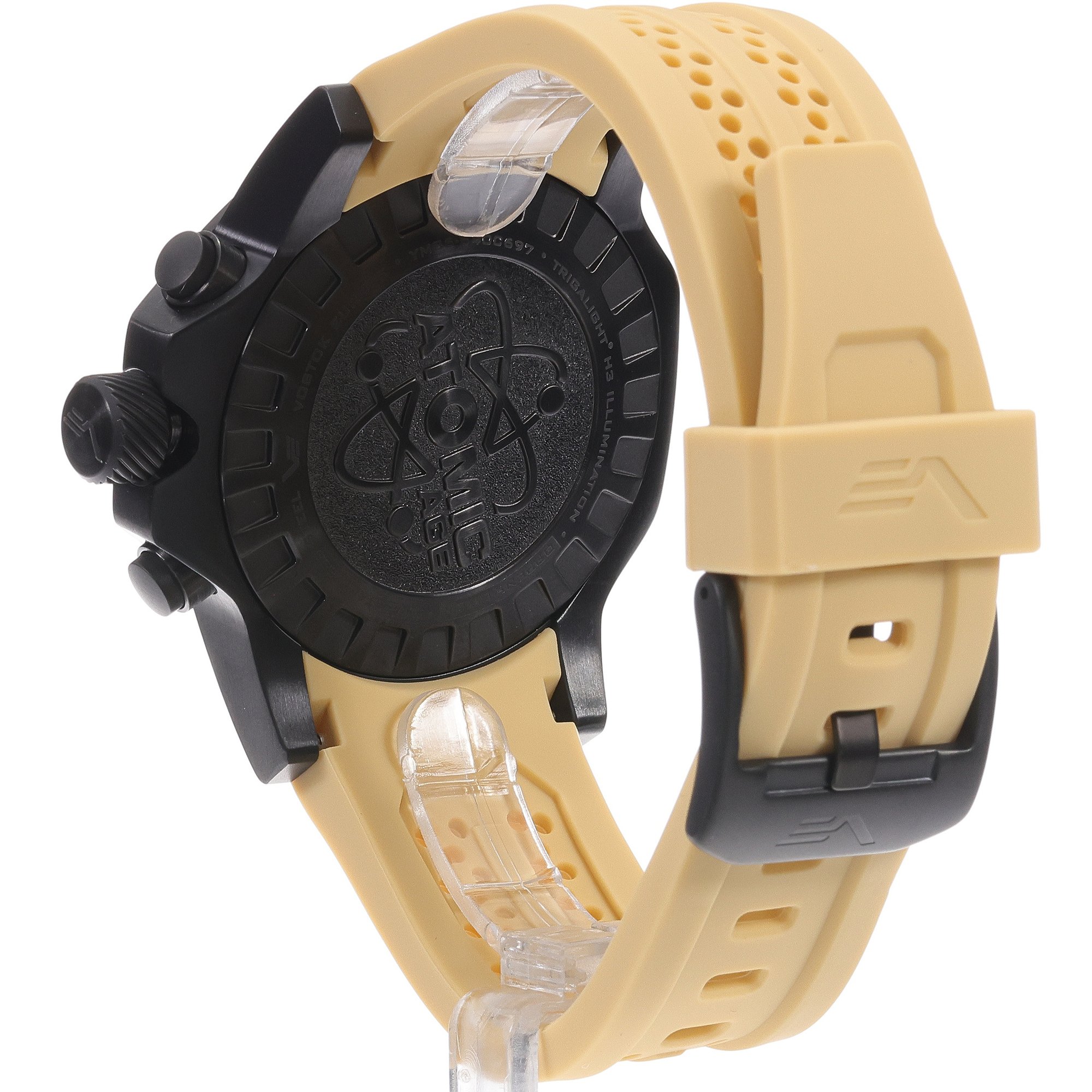 Vostok Europe YM86-640C697S Atomic Age Oppenheimer Line Multifunction Atomic Age sportowy zegarek czarny - miniatura 4