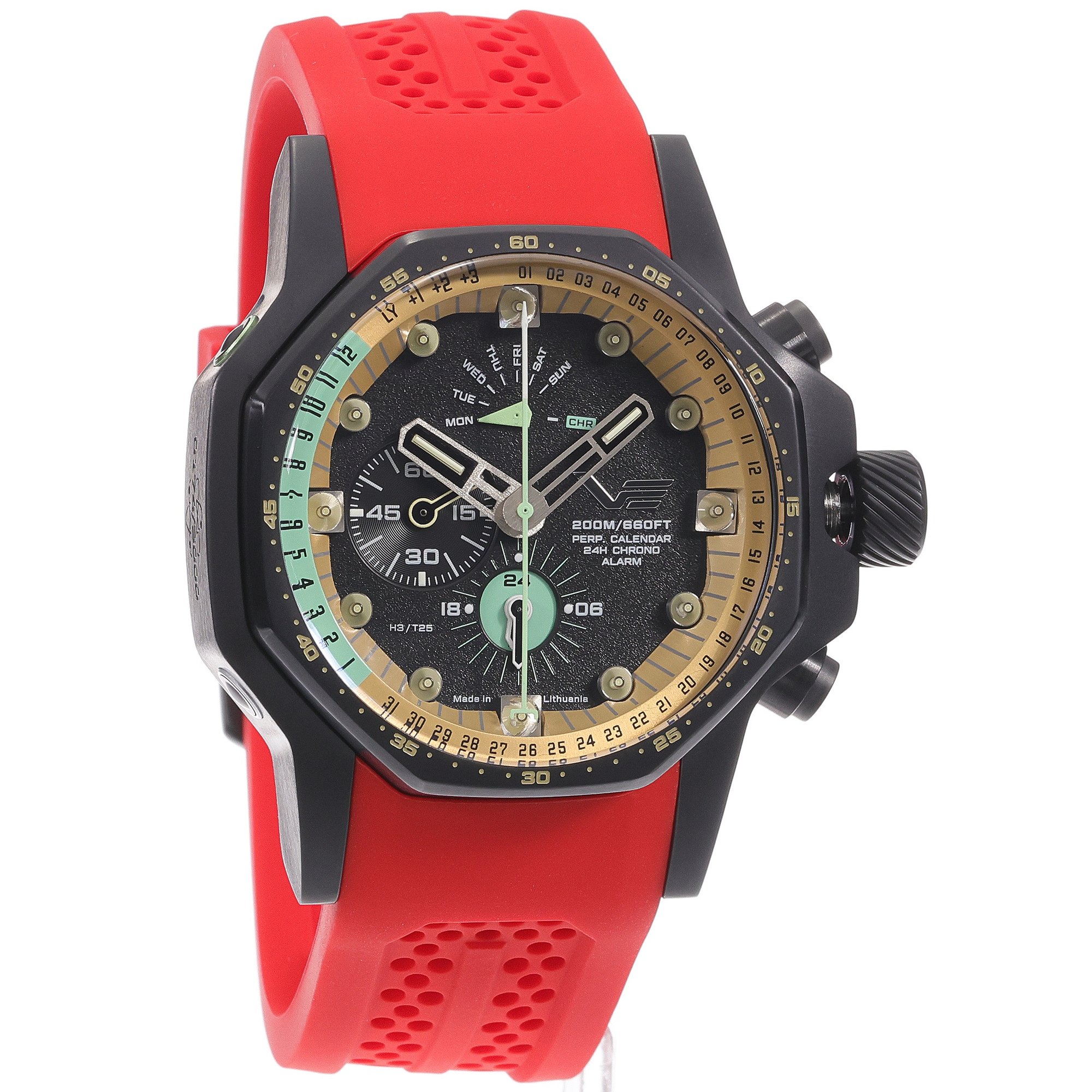 Vostok Europe YM86-640C697SR Atomic Age zegarek męski sportowy mineralne utwardzane - miniatura 3
