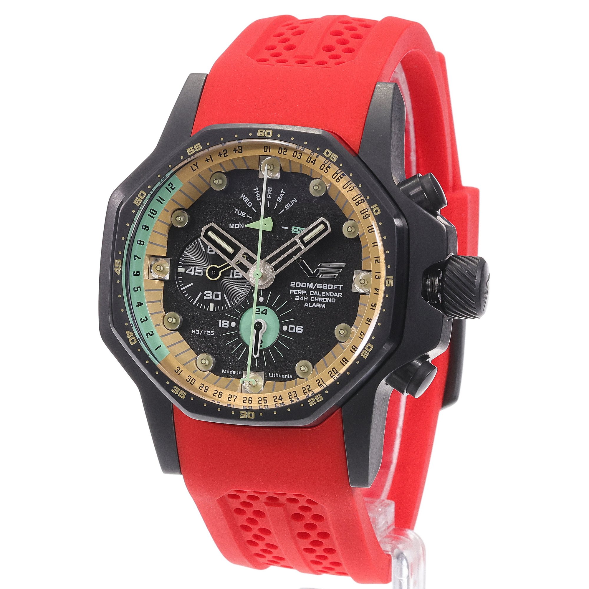 Vostok Europe YM86-640C697SR zegarek męski sportowy Atomic Age pasek - miniatura 2