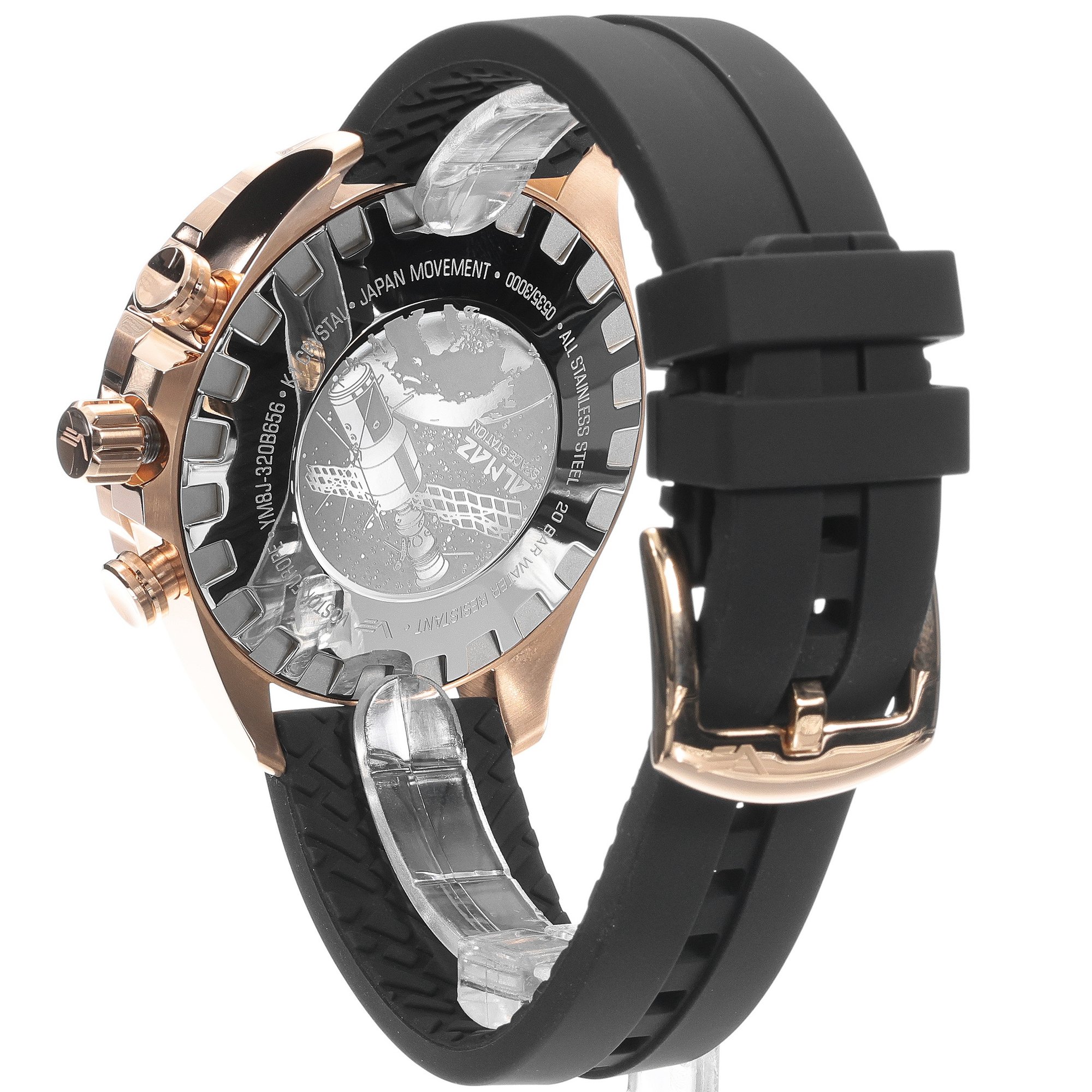 Vostok Europe YM8J-320B656S zegarek różowe złoto klasyczny Almaz pasek - miniatura 4