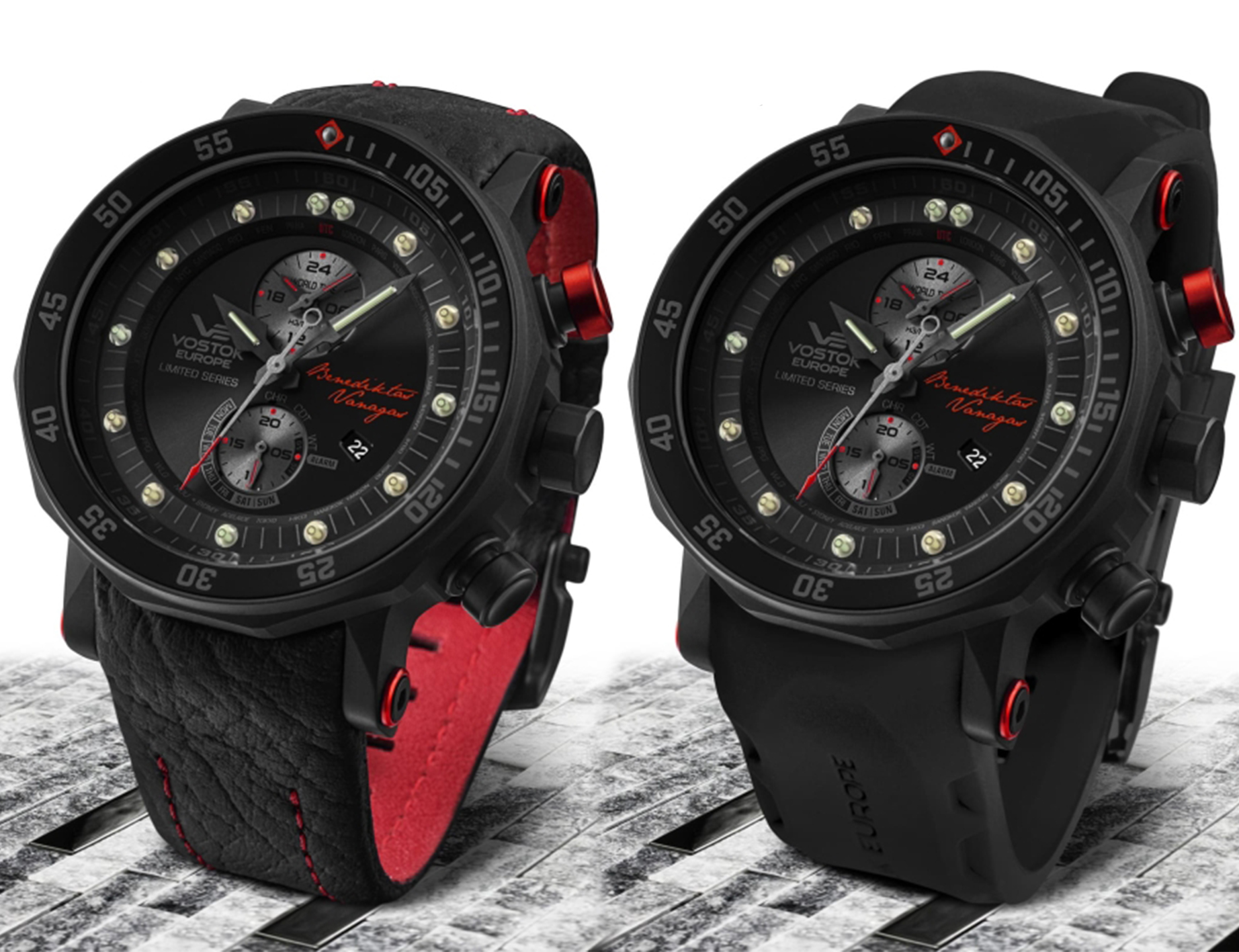 Vostok Europe YM8J-620H447 Lunokhod-2 Benediktas Vanagas Dakar Legend Lunokhod typudiver zegarek czarny