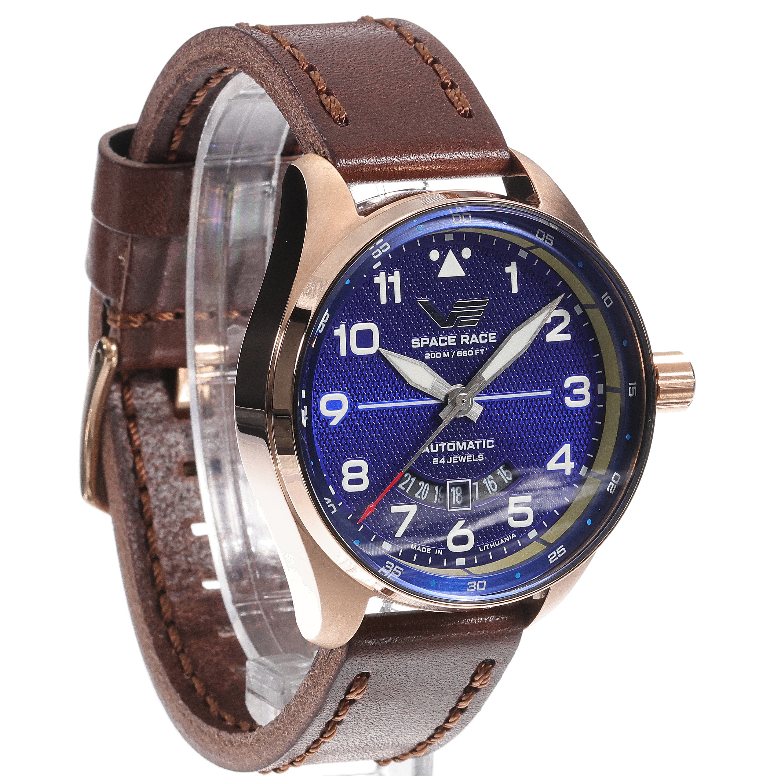 Vostok Europe YN55-325B746 Space Race Space Race Blue Automatic zegarek męski sportowy mineralne utwardzane