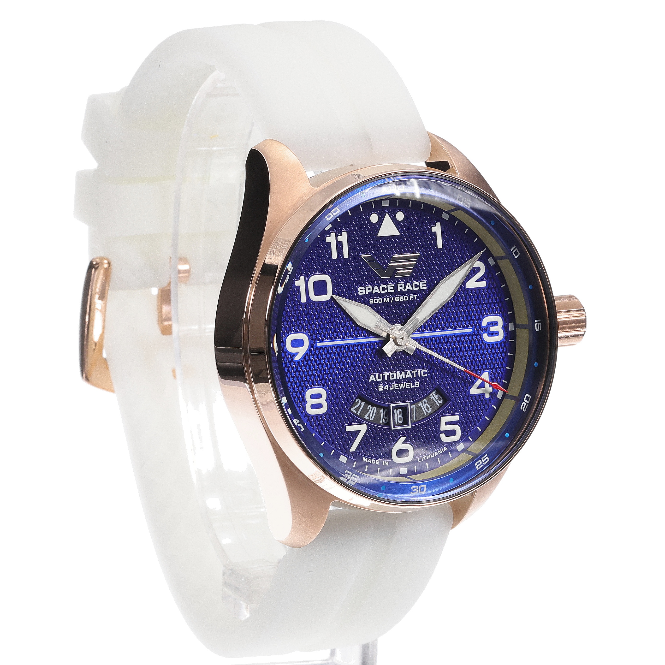 Vostok Europe YN55-325B746SWL Space Race Space Race Blue Automatic zegarek męski sportowy mineralne utwardzane - miniatura 6