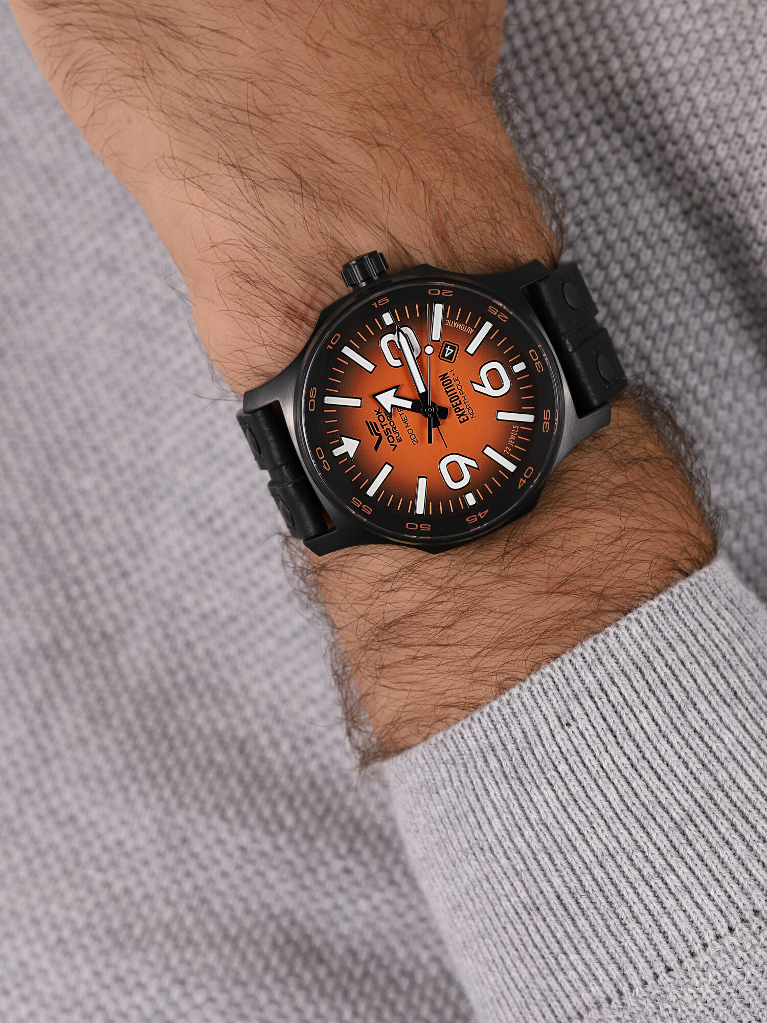 Vostok Europe YN55-595C640 męski zegarek Expedition pasek - miniatura 7