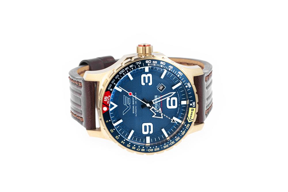 Vostok Europe YN55-597B730 Expedition Expedition Nort Pole 1 Polar Sun Automatic 47mm zegarek męski typudiver mineralne utwardzane