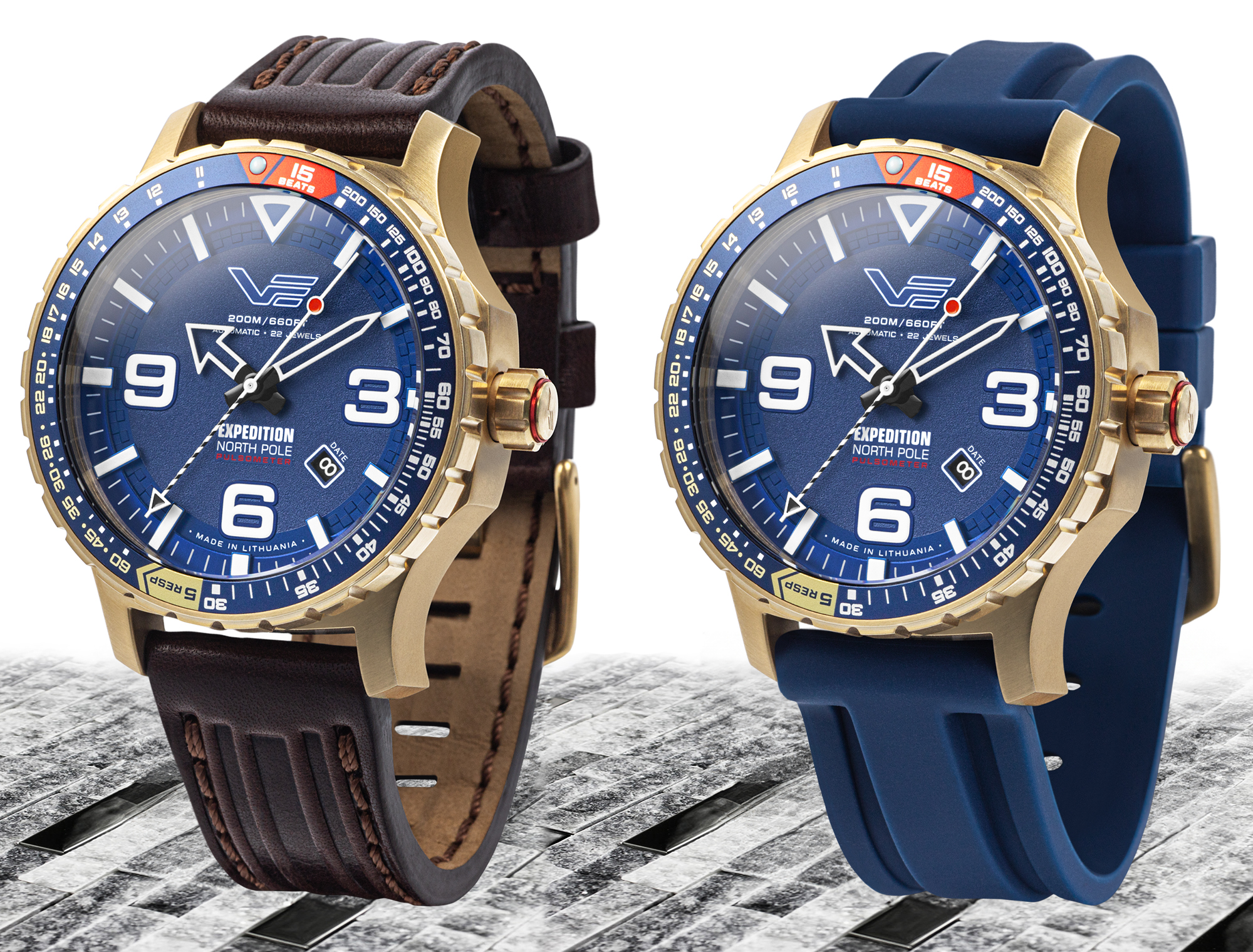 Vostok Europe YN55-597B730 zegarek męski typudiver Expedition pasek
