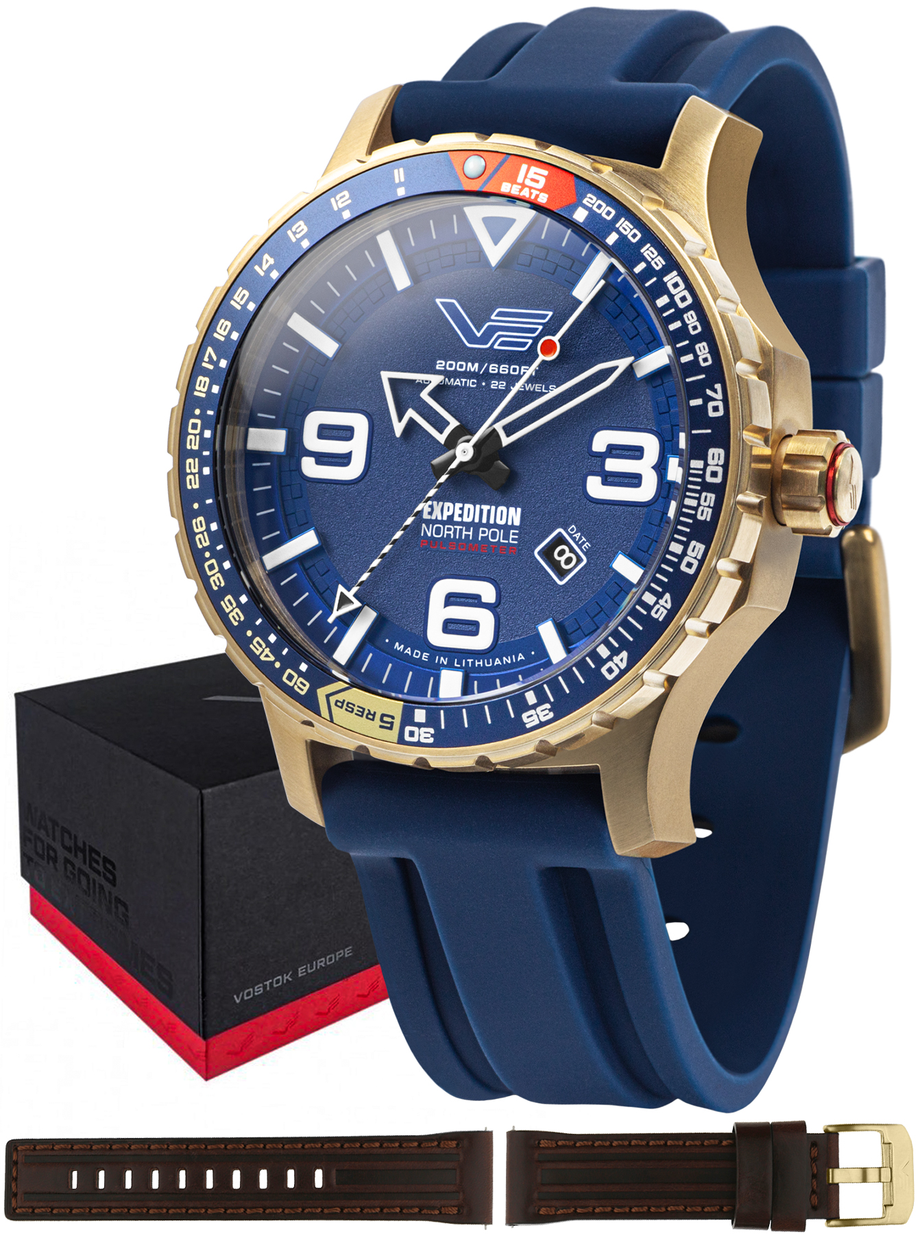Vostok Europe Expedition North Pole 1 Polar Sun Automatic 47mm YN55-597B730S