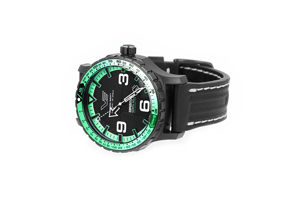 Vostok Europe YN55-597C731 Expedition Nort Pole 1 Polar Night Automatic 47mm Expedition typudiver zegarek czarny