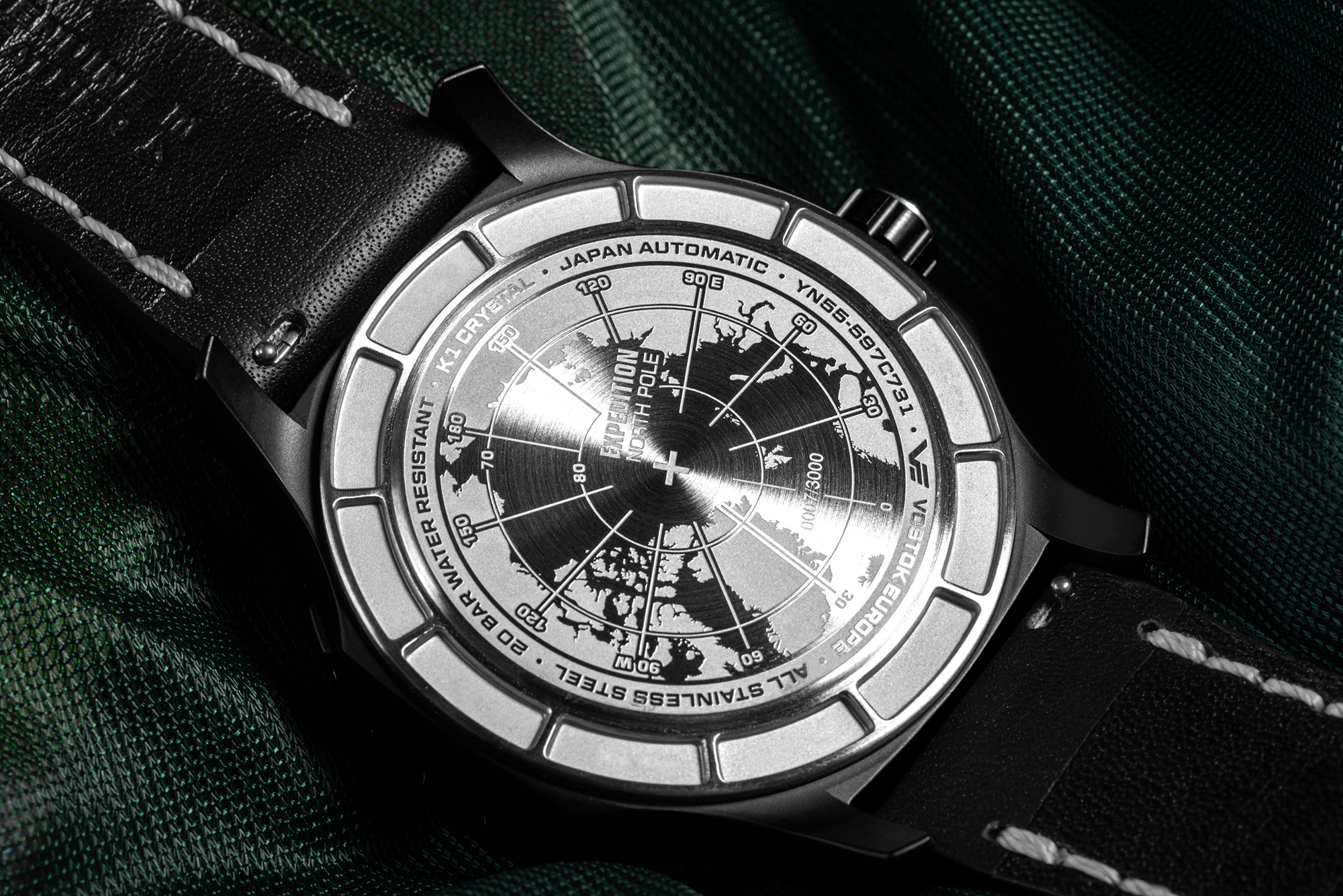 Vostok Europe YN55-597C731 Expedition Nort Pole 1 Polar Night Automatic 47mm zegarek typudiver Expedition