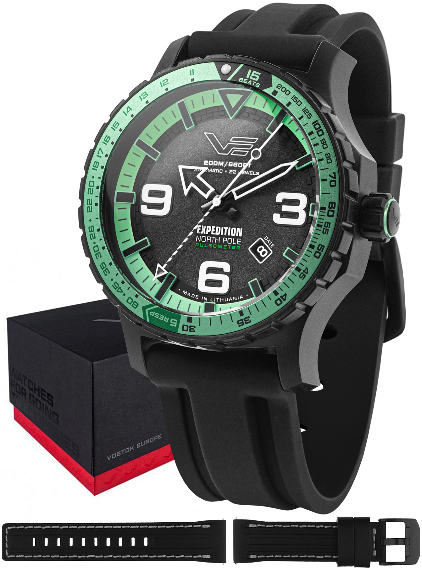 Vostok Europe Expedition North Pole 1 Polar Night Automatic 47mm YN55-597C731S