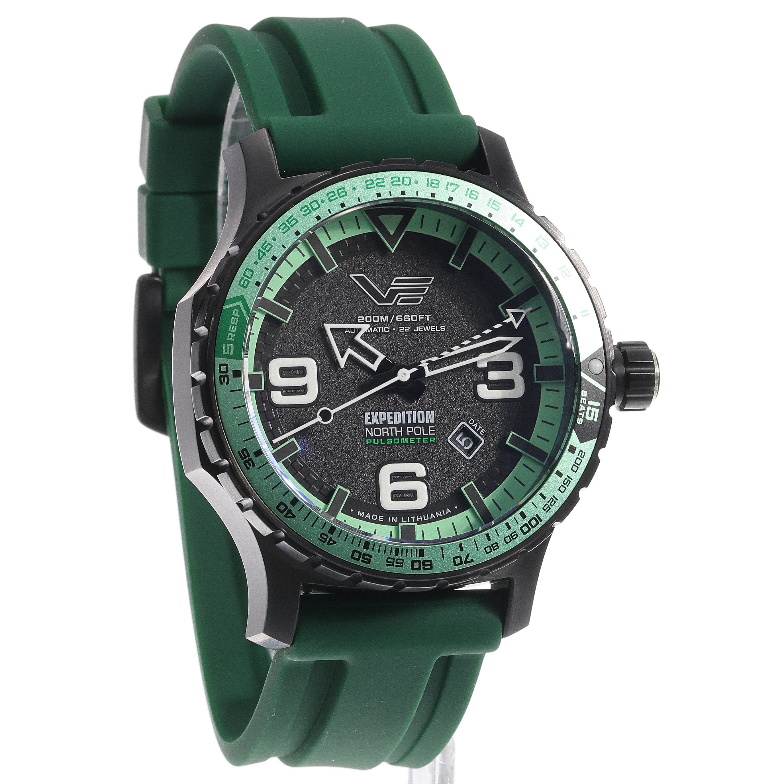 Vostok Europe YN55-597C731SG zegarek czarny typudiver Expedition pasek - miniatura 5