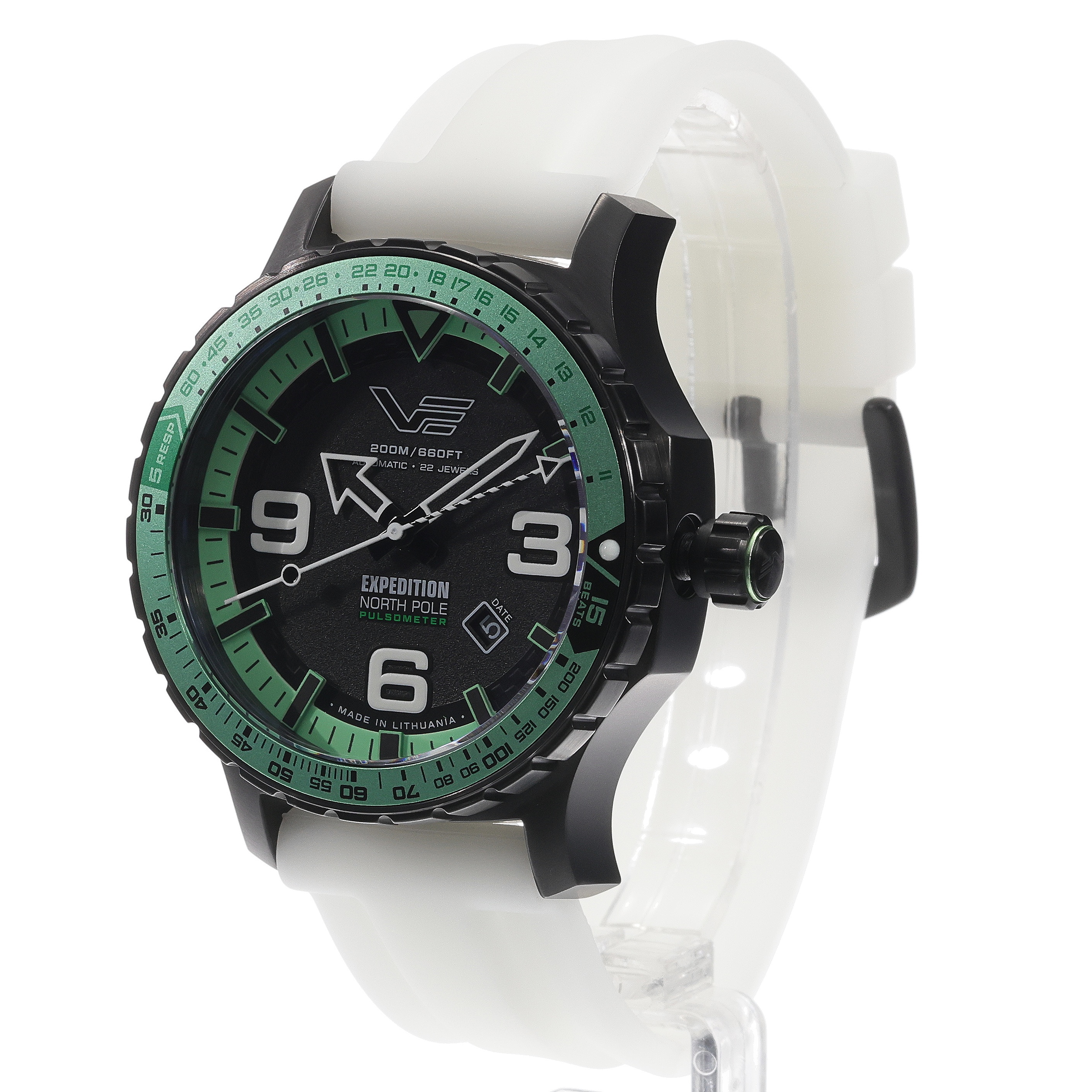 Vostok Europe YN55-597C731SW Expedition Expedition North Pole 1 Polar Night Automatic 47mm zegarek męski typudiver mineralne utwardzane - miniatura 6