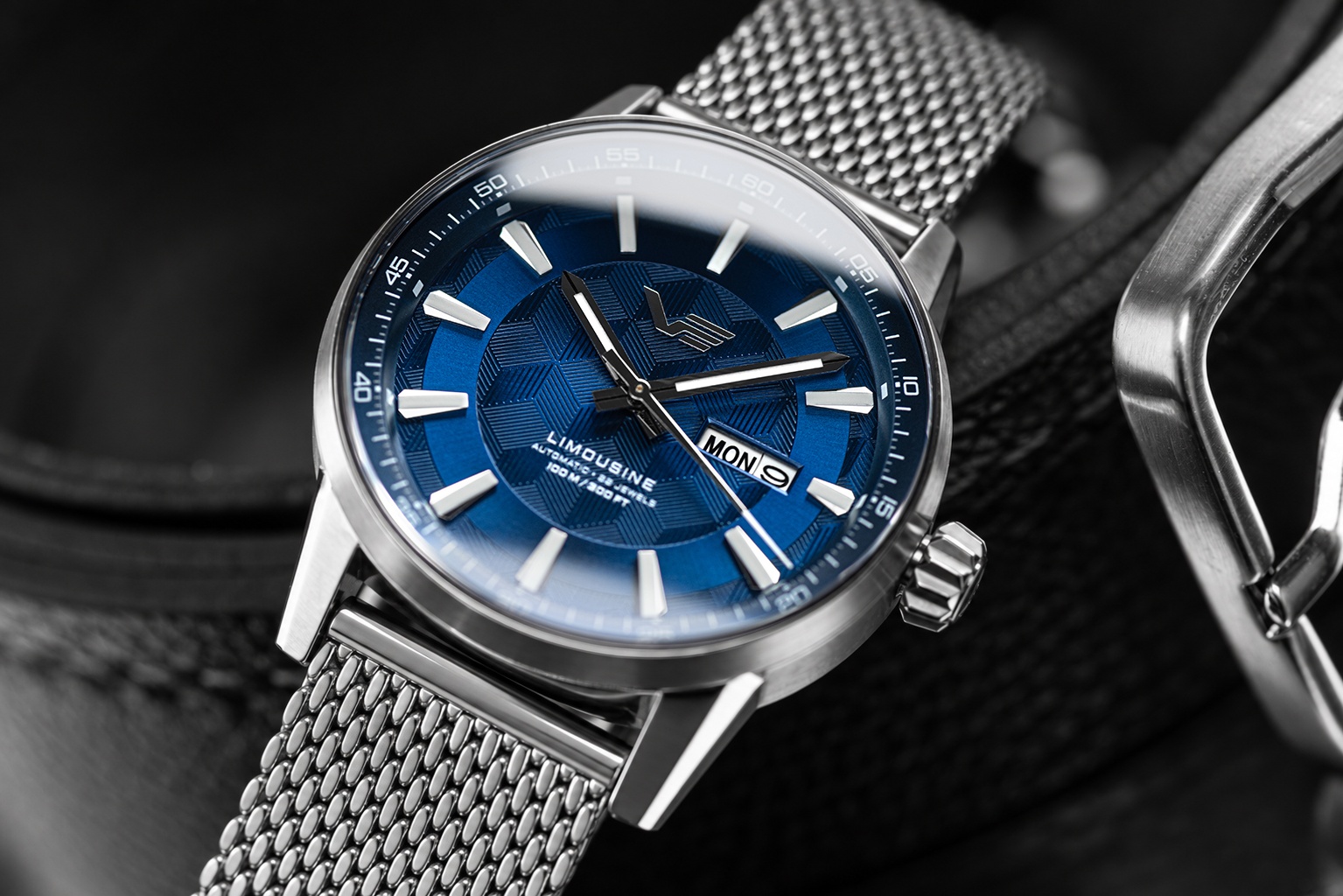 Vostok Europe YN56-561A799B zegarek srebrny klasyczny Limousine bransoleta - miniatura 5