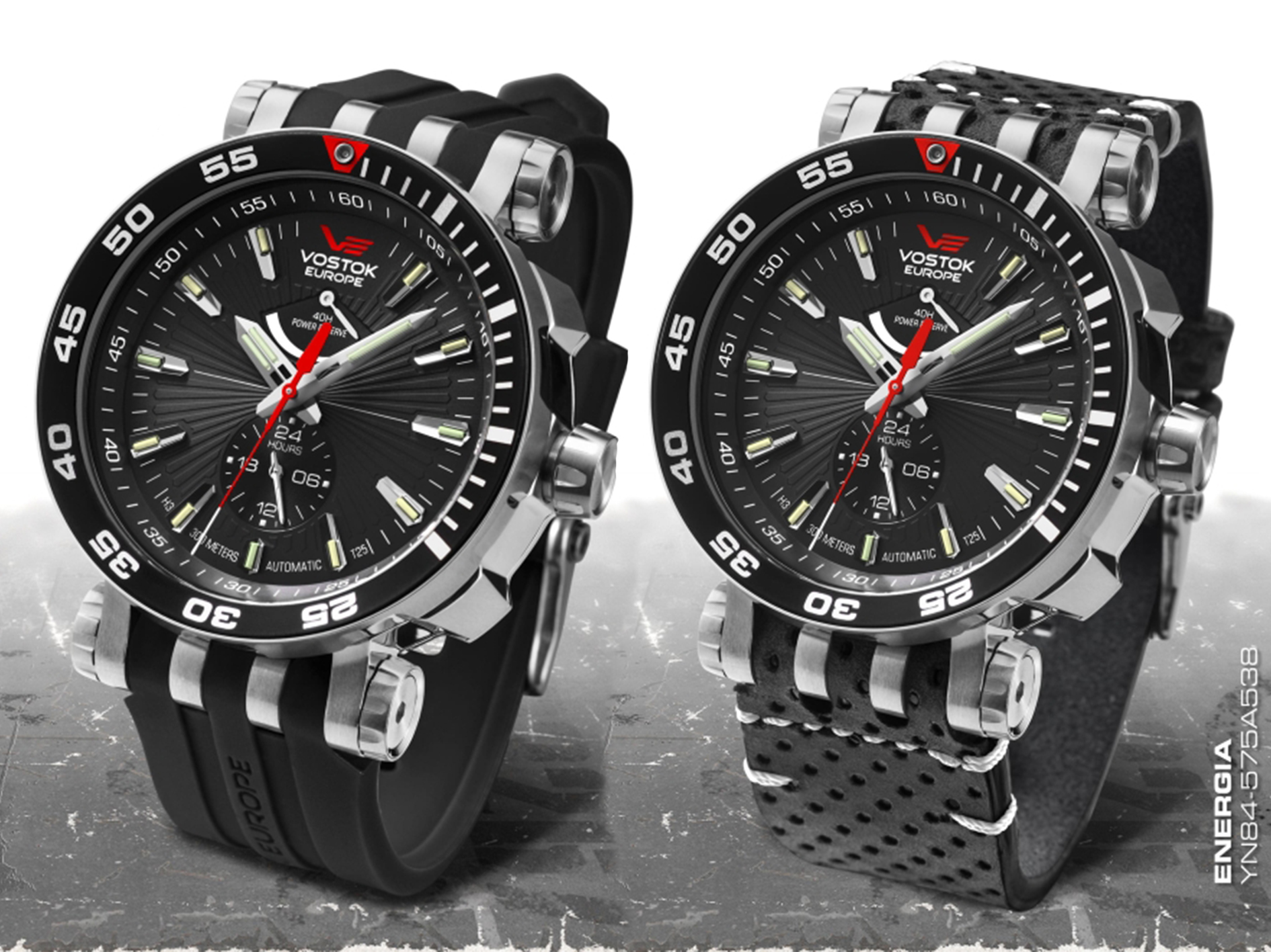 Vostok Europe YN84-575A538S zegarek męski Energia Rocket - miniatura 6