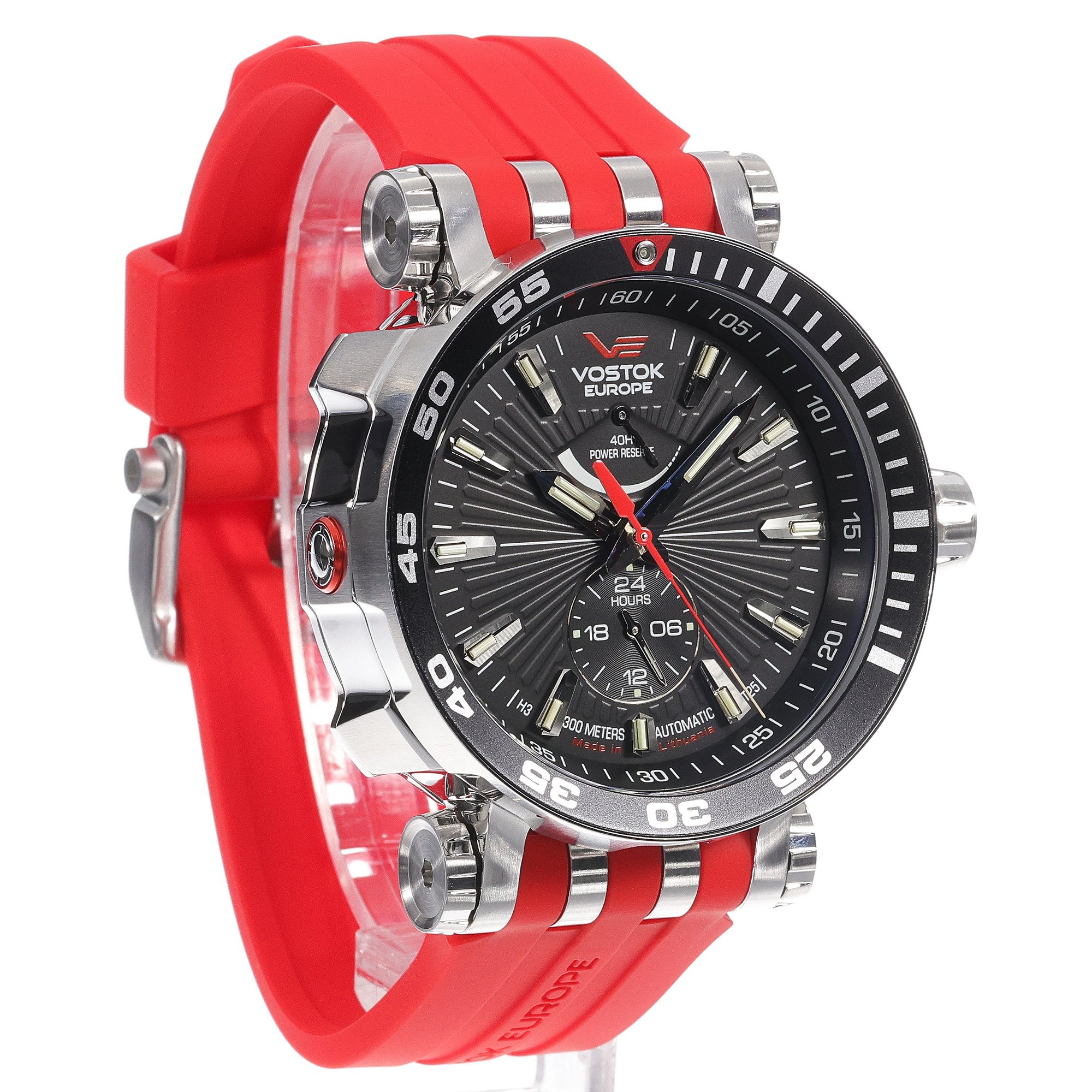Vostok Europe YN84-575A538SR męski zegarek Energia Rocket pasek - miniatura 3