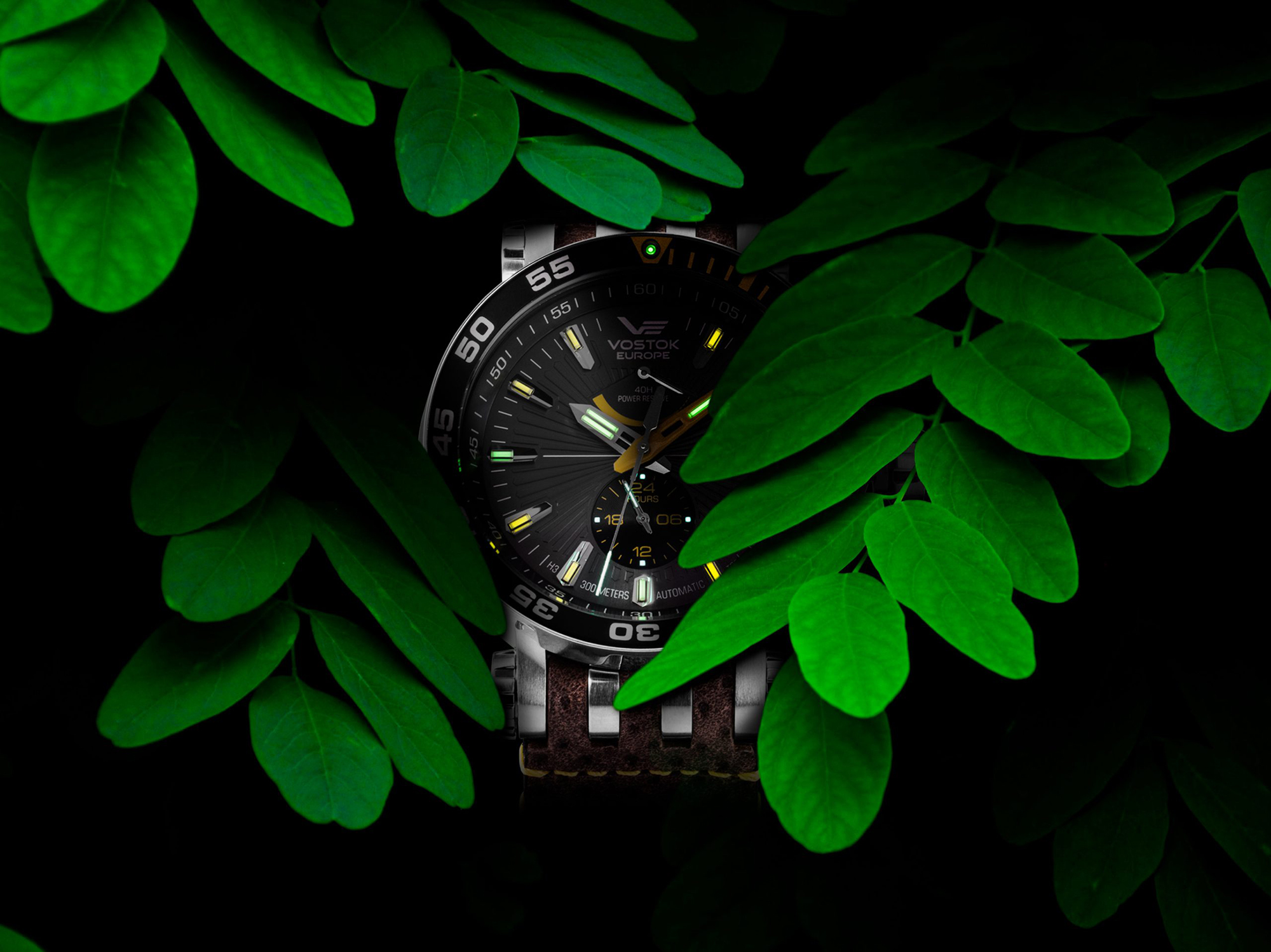 Vostok Europe YN84-575A539SY męski zegarek Energia Rocket pasek