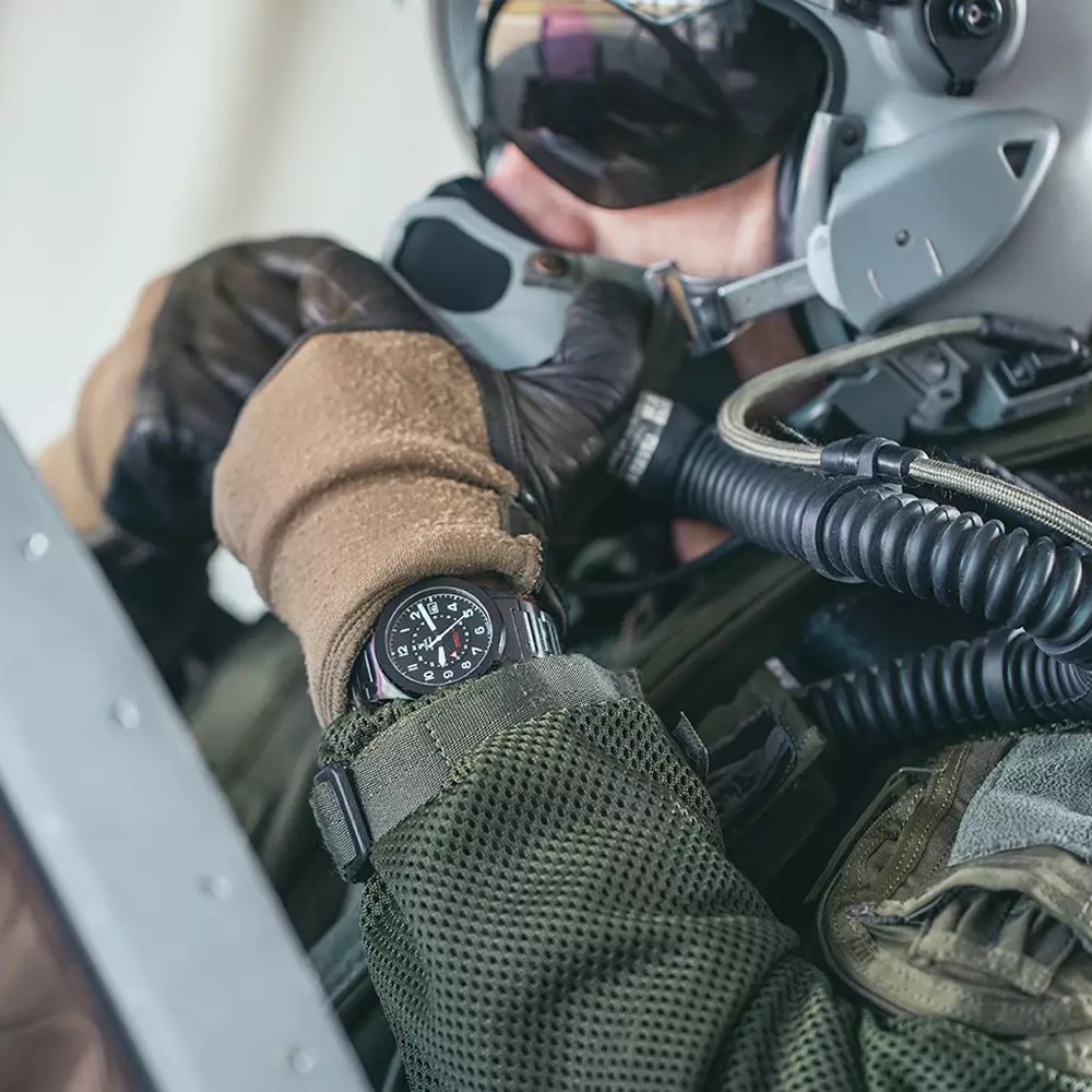 YAA21-3AMS zegarek męski klasyczny French Air Space Force bransoleta - miniatura 10