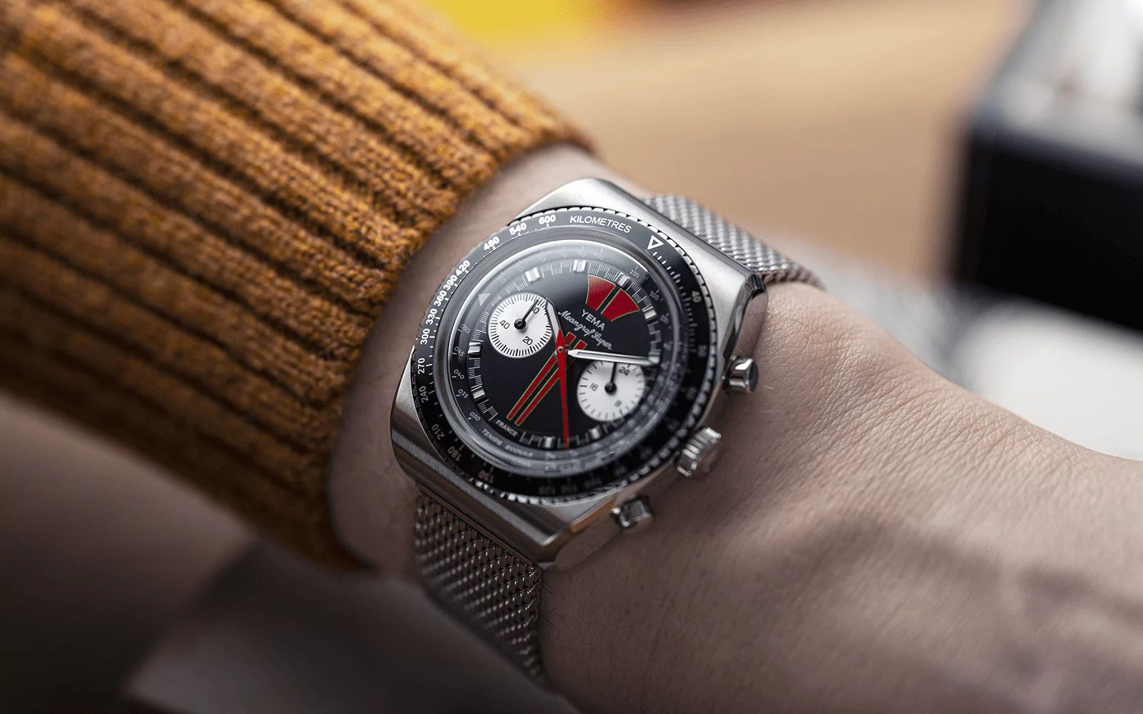 Yema YMHF1576-LA MEANGRAF SUPER R70 zegarek Mechanical - Quartz Chronographs - miniatura 13