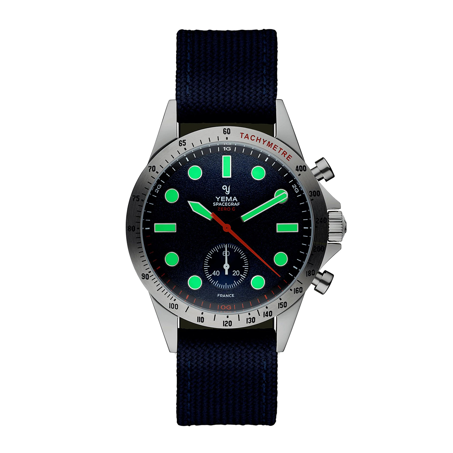 Yema YMHF2019-GG SPACEGRAF ZERO-G STEEL BLUE zegarek sportowy Zero-G - miniatura 2