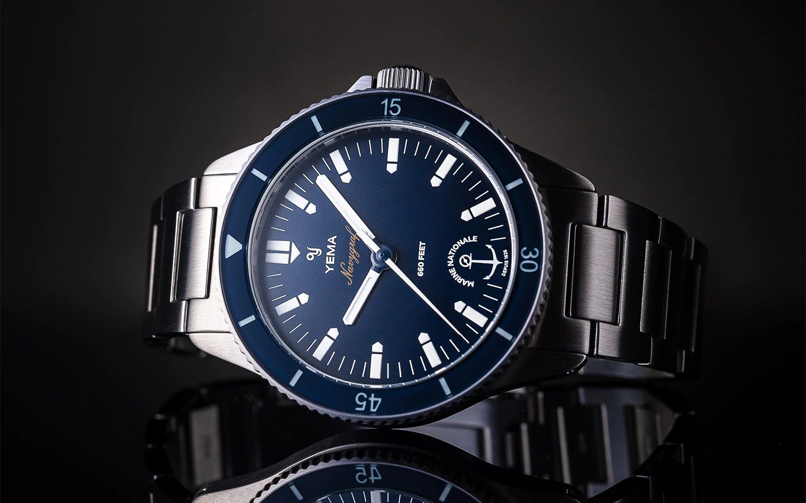Yema YMHFMN39-GM Marine Nationale NAVIGRAF MARINE NATIONALE QUARTZ zegarek męski - miniatura 8