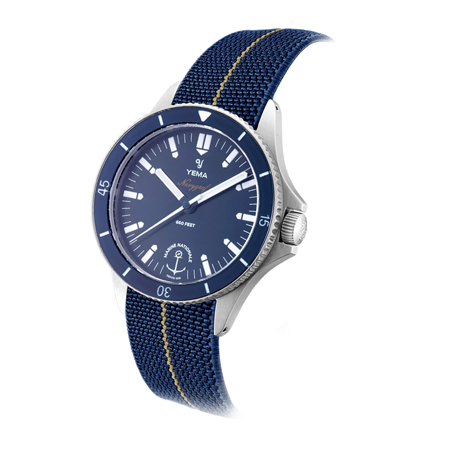 Yema YMHFMN39-GM NAVIGRAF MARINE NATIONALE QUARTZ zegarek Marine Nationale - miniatura 5
