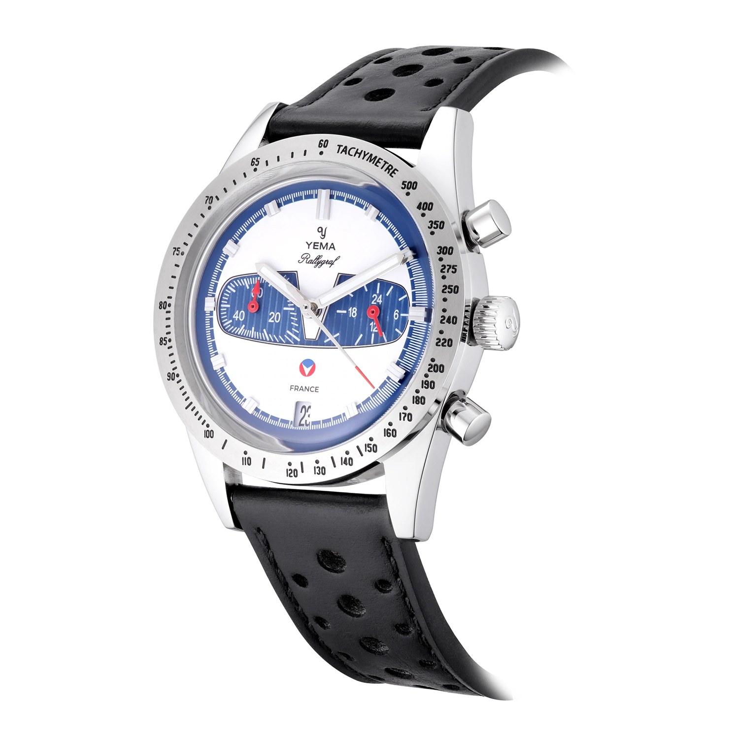 YMHF1572-MV zegarek srebrny sportowy Mechanical - Quartz Chronographs bransoleta - miniatura 2
