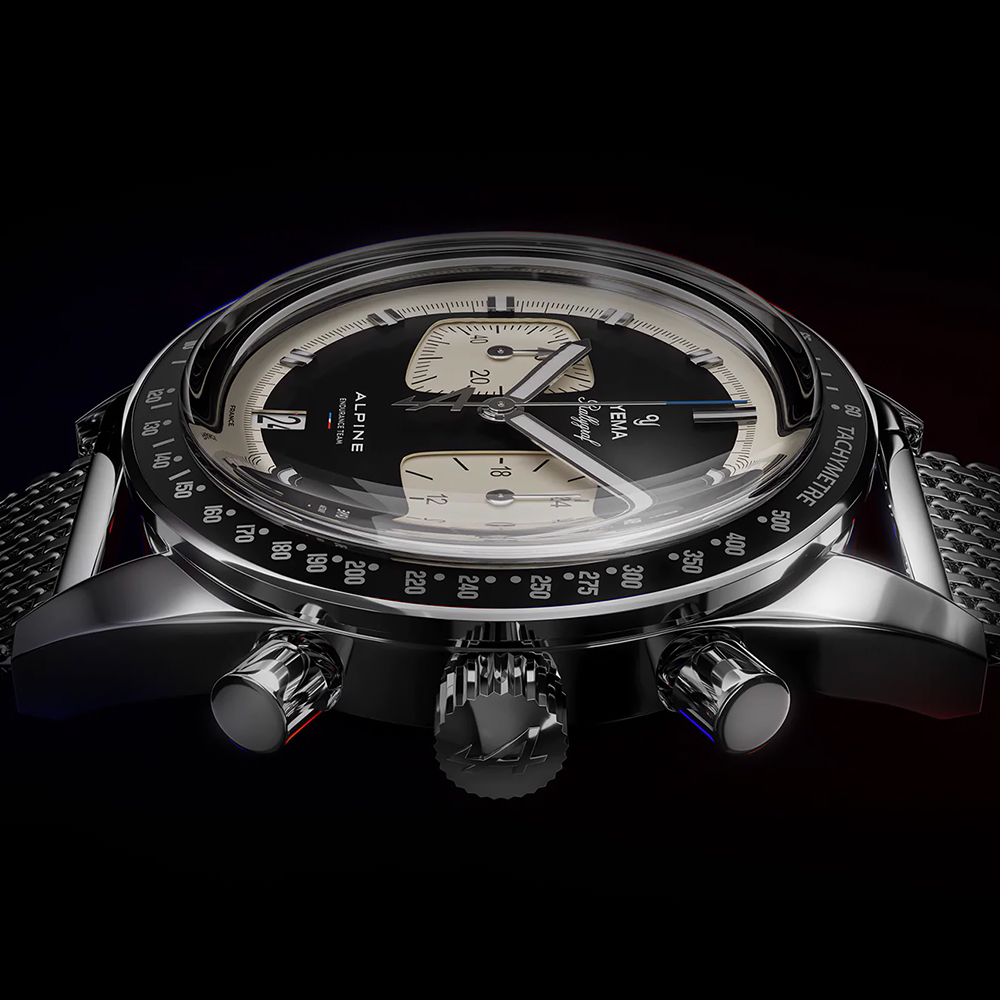 YMHF1581ALP-AM zegarek srebrny sportowy Mechanical - Quartz Chronographs bransoleta - miniatura 2
