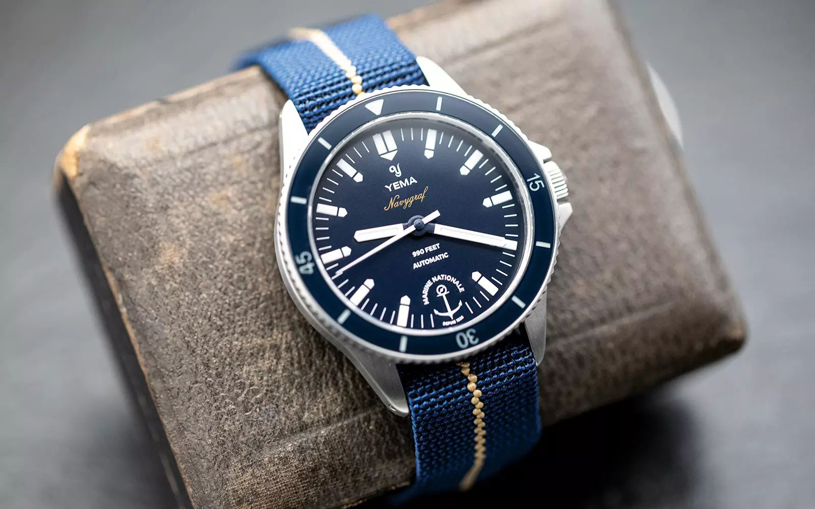 YMN39-GMS zegarek srebrny klasyczny Marine Nationale bransoleta - miniatura 9