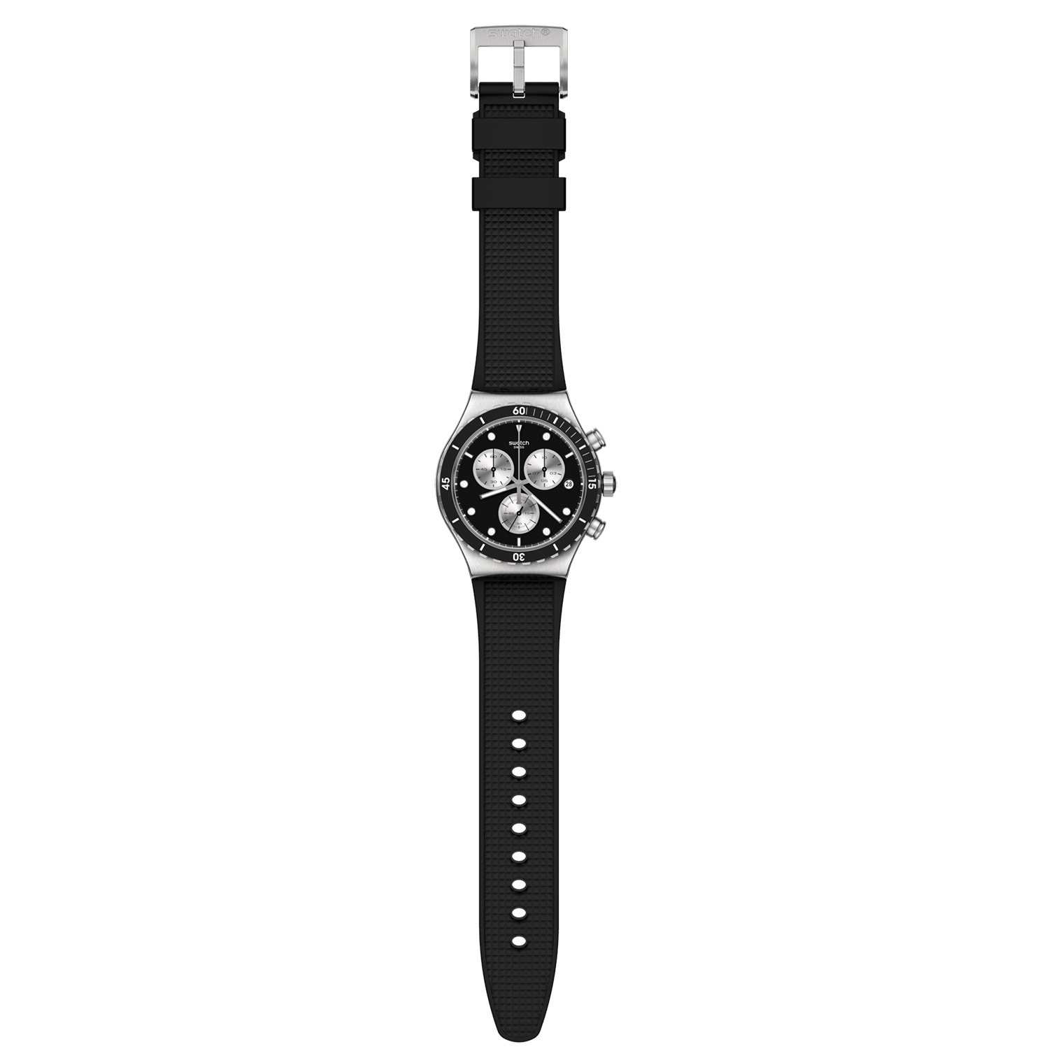 YVS487 zegarek srebrny sportowy Irony Chrono pasek - miniatura 2