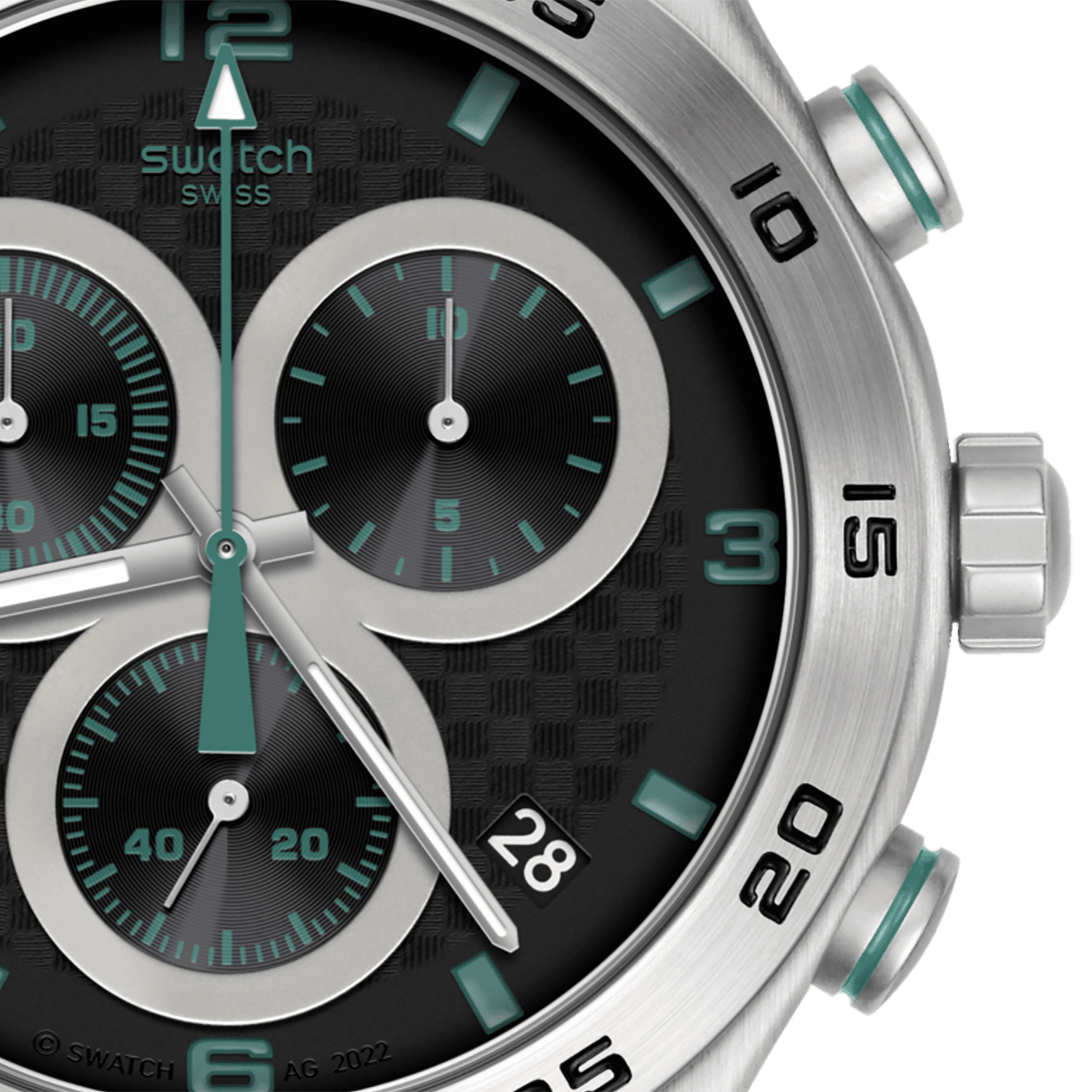 YVS525 zegarek srebrny sportowy Irony Chrono bransoleta - miniatura 8