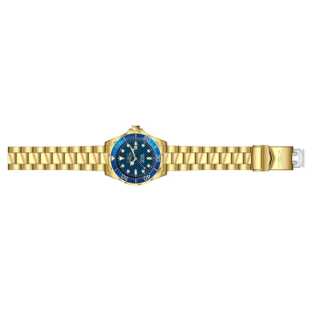 Invicta 14357 zegarek złoty klasyczny Pro Diver bransoleta - miniatura 5